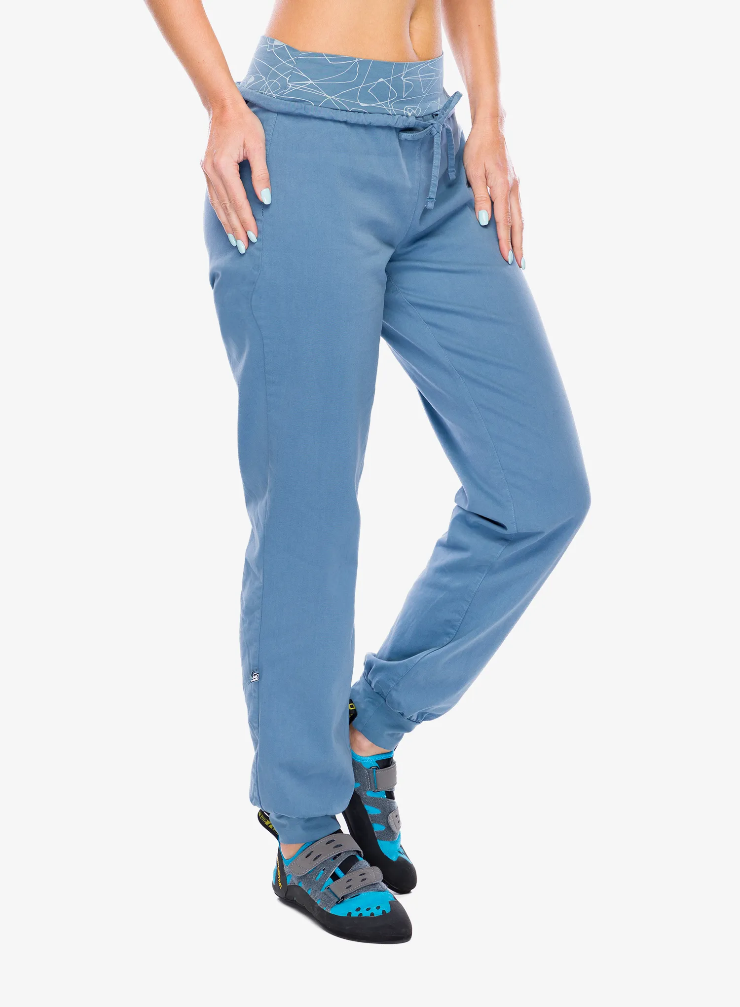 Ženske penjačke hlače E9 W-Hit-BB - steel/blue