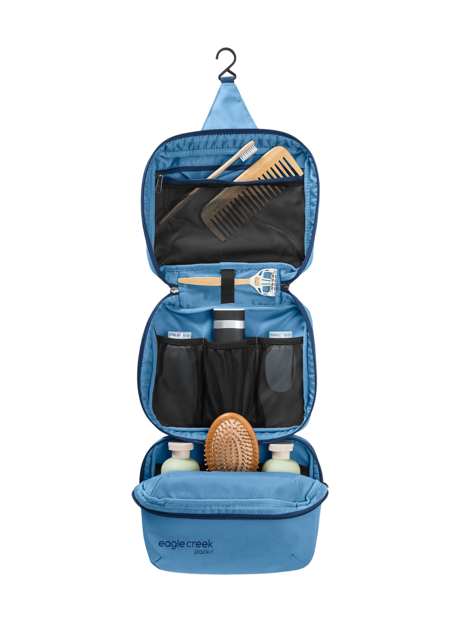 Toaletna torbica Eagle Creek Pack-It Trifold Toiletry Kit - blue dawn