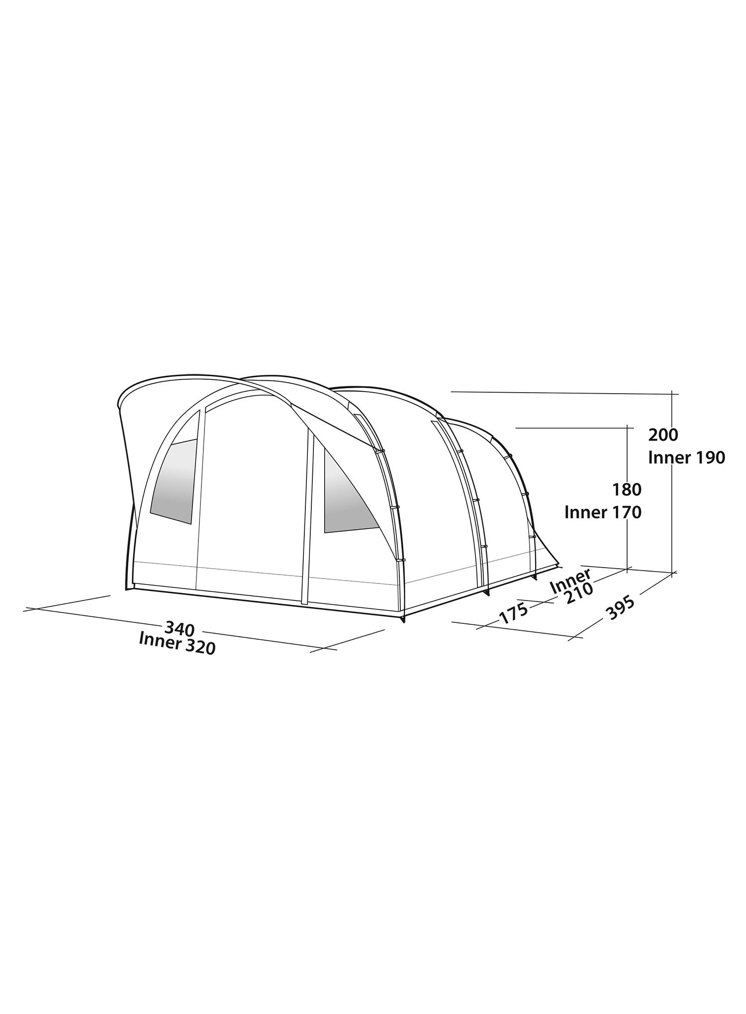 Obiteljski šator Easy Camp Edendale 600