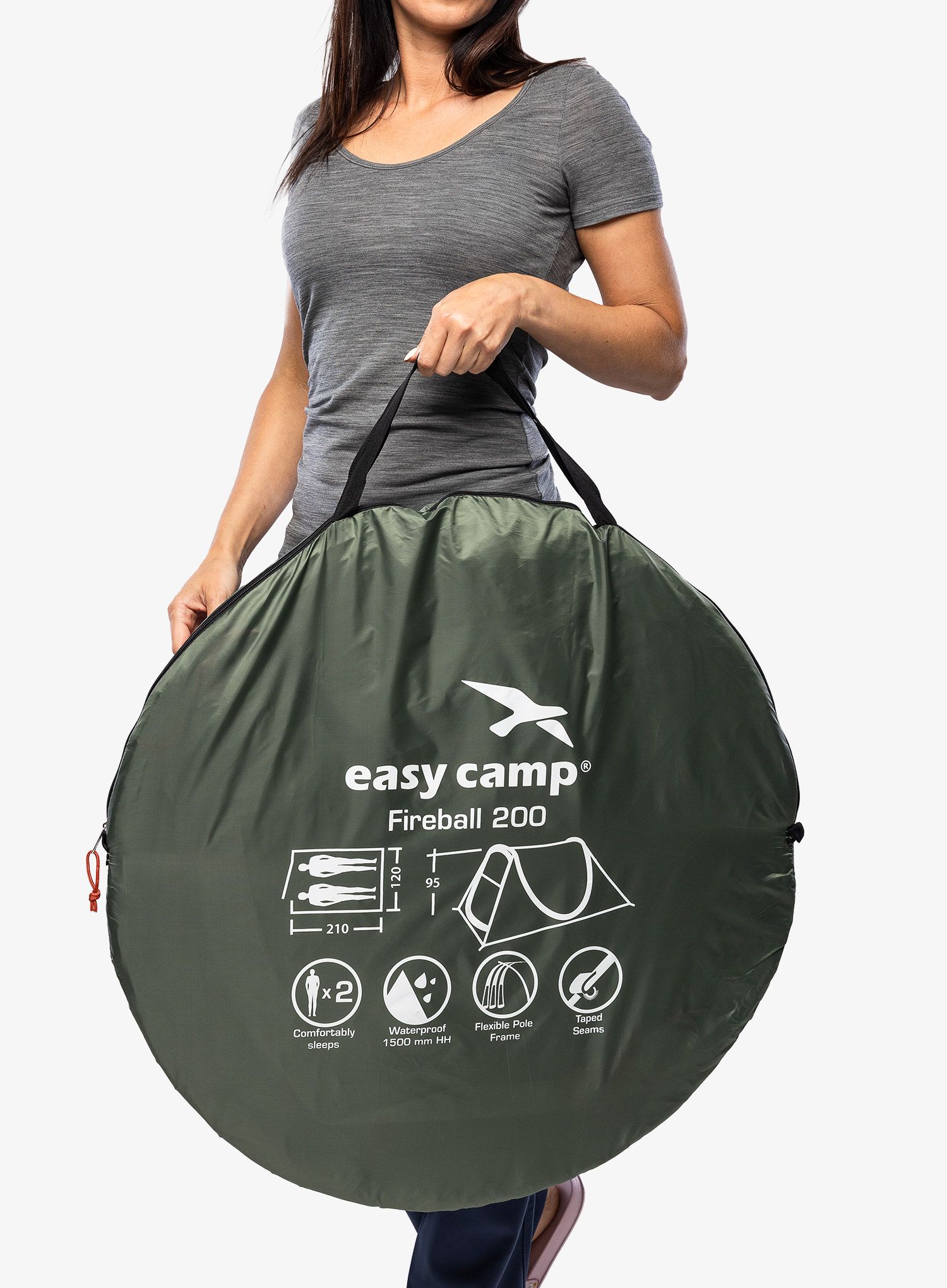 Šator za 2 osobe Easy Camp Fireball 200 - red