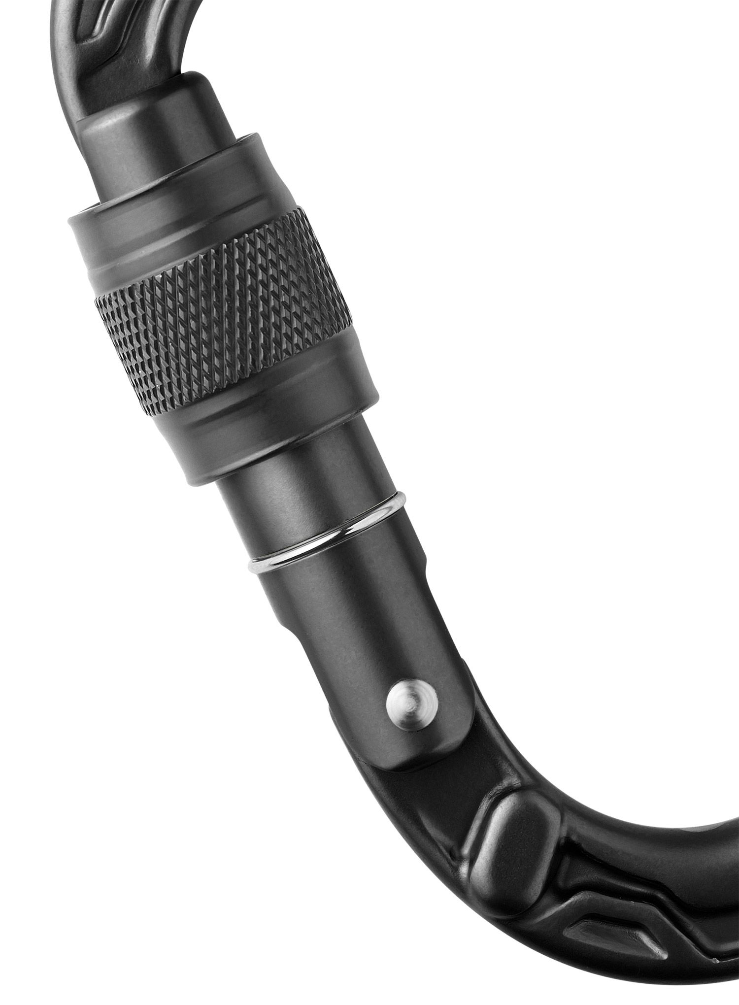 Karabiner s maticom Edelrid HMS Bullet Screw II - black