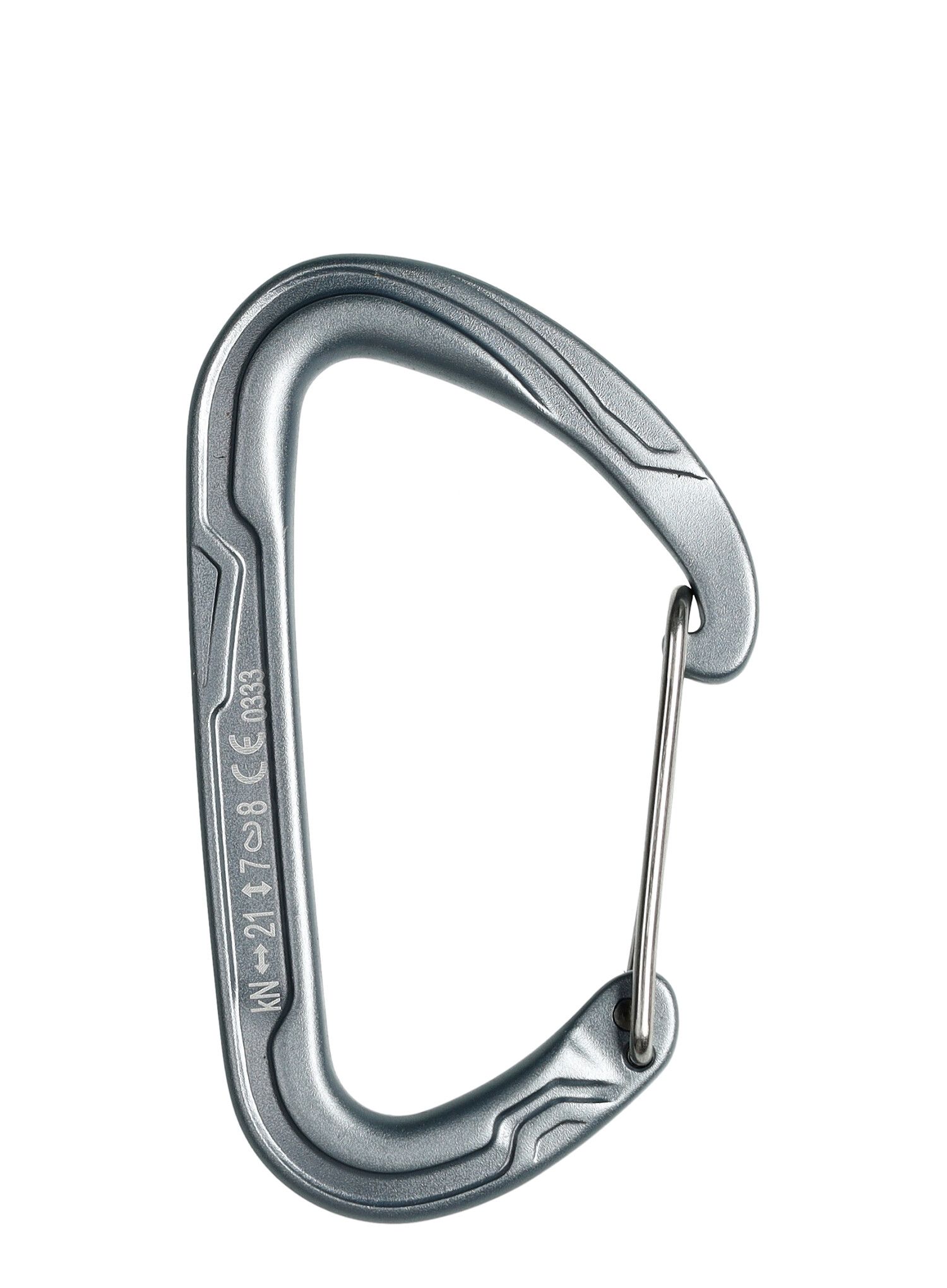 Karabiner za penjanje Edelrid Pure Wire III - slate
