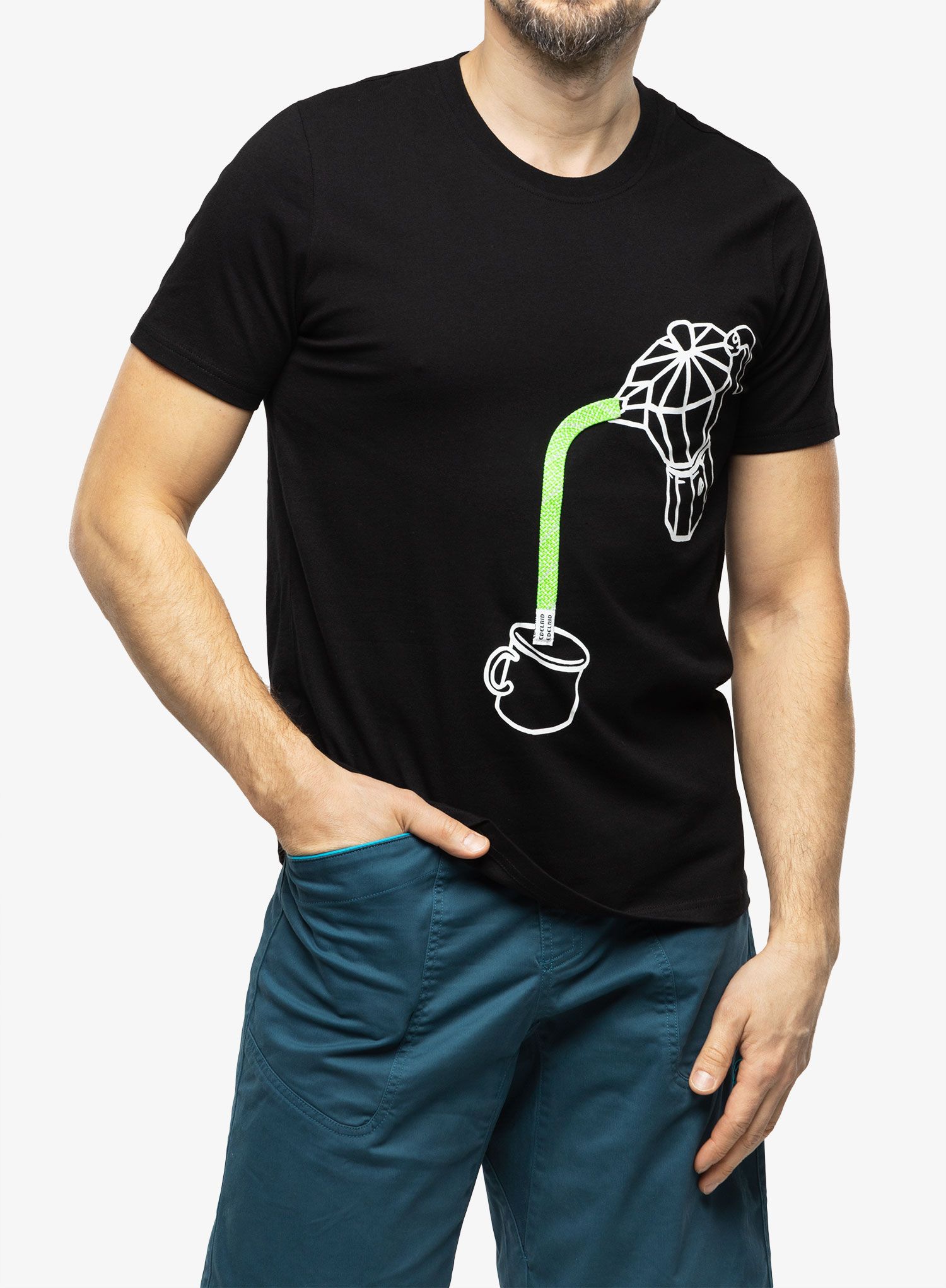Pamučna majica Edelrid Rope T - coffee pot
