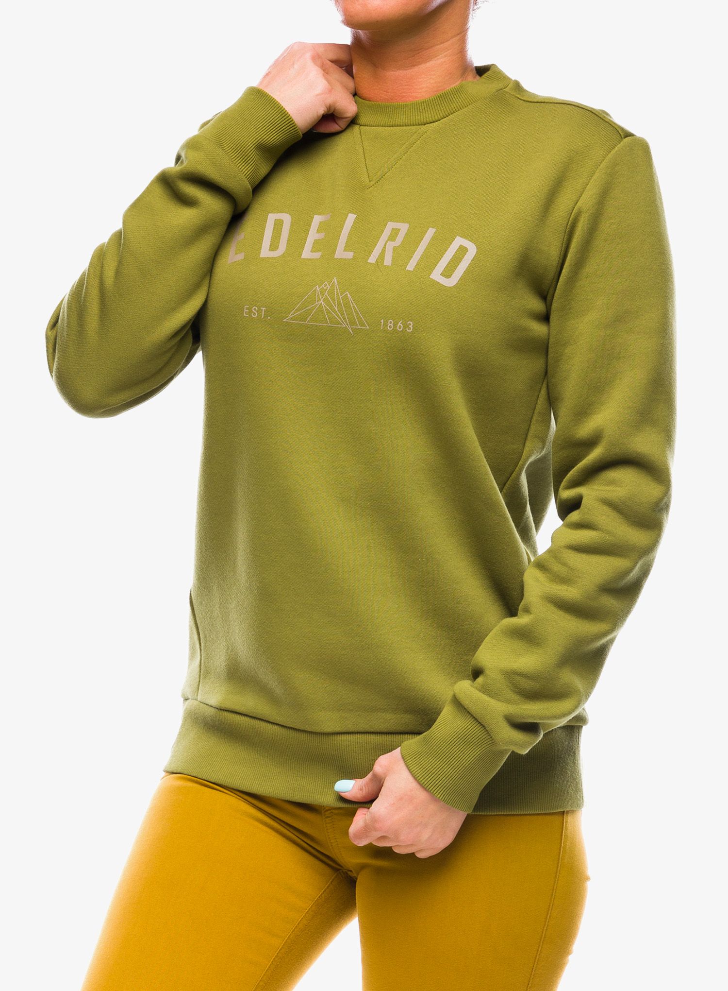 Ženska dukserica Edelrid Spotter Crew - olive