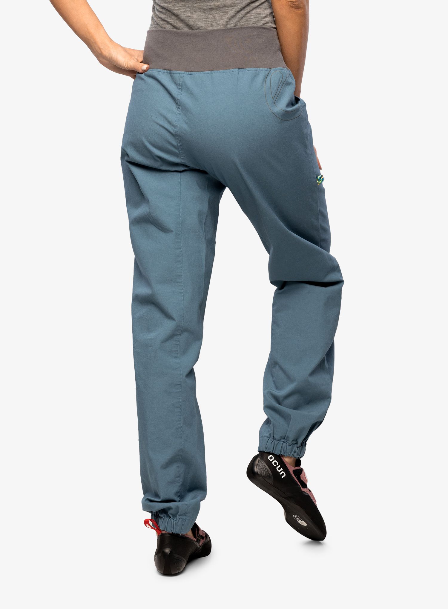 Ženske penjačke hlače Edelrid Wo Sansara Pants III - bluegrey