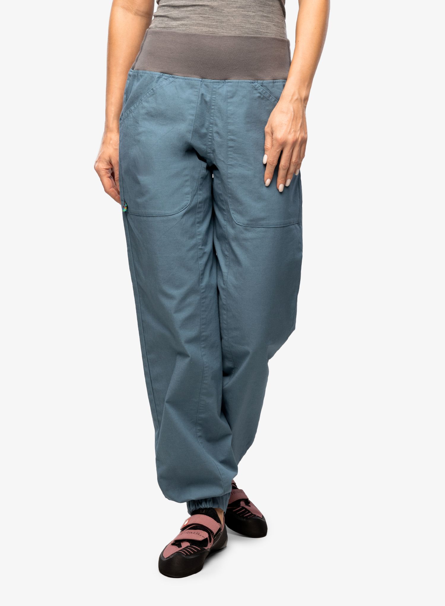 Ženske penjačke hlače Edelrid Wo Sansara Pants III - bluegrey