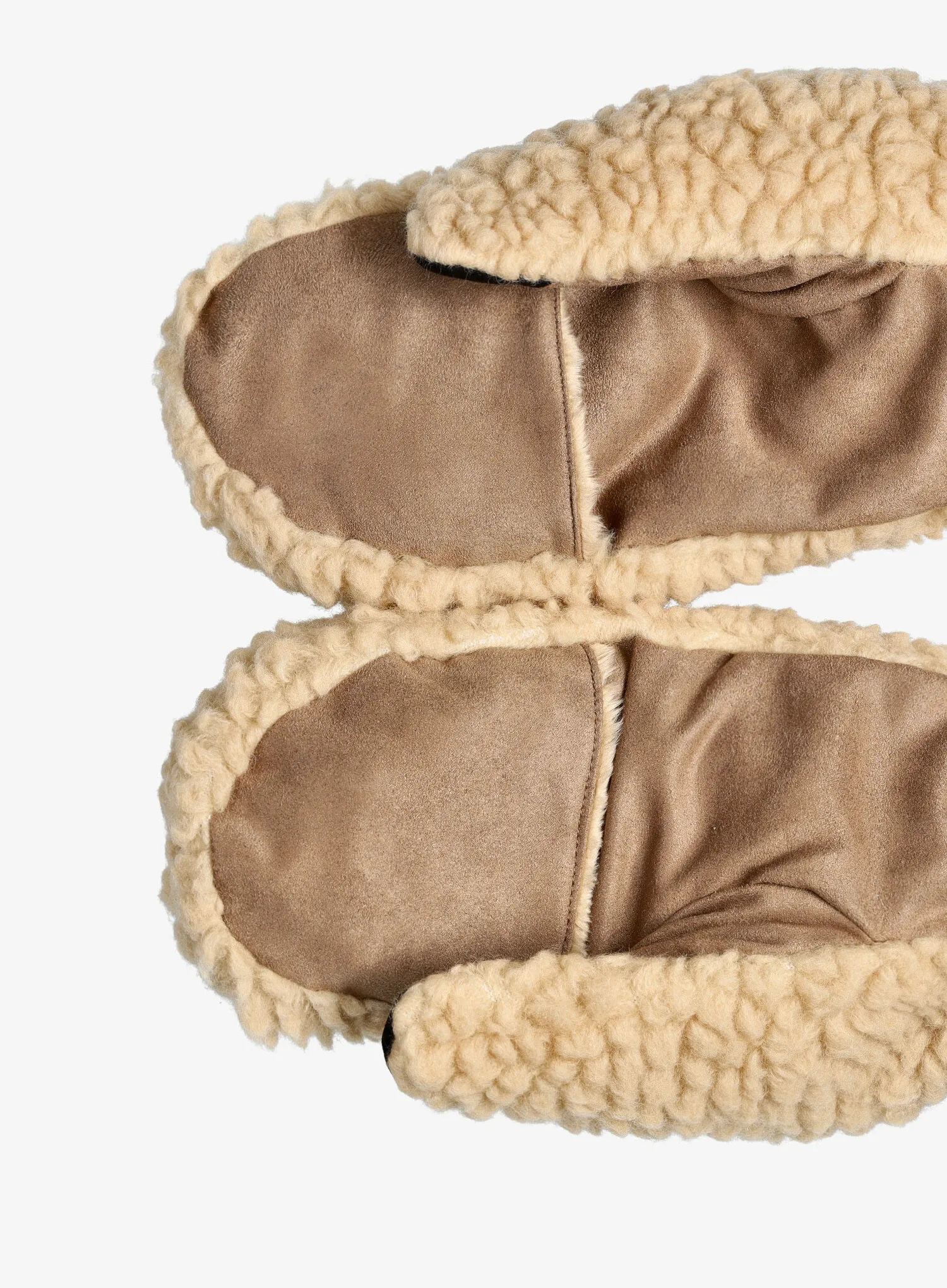 Vunene rukavice Elmer EM354 Teddy Mitten - beige/wine