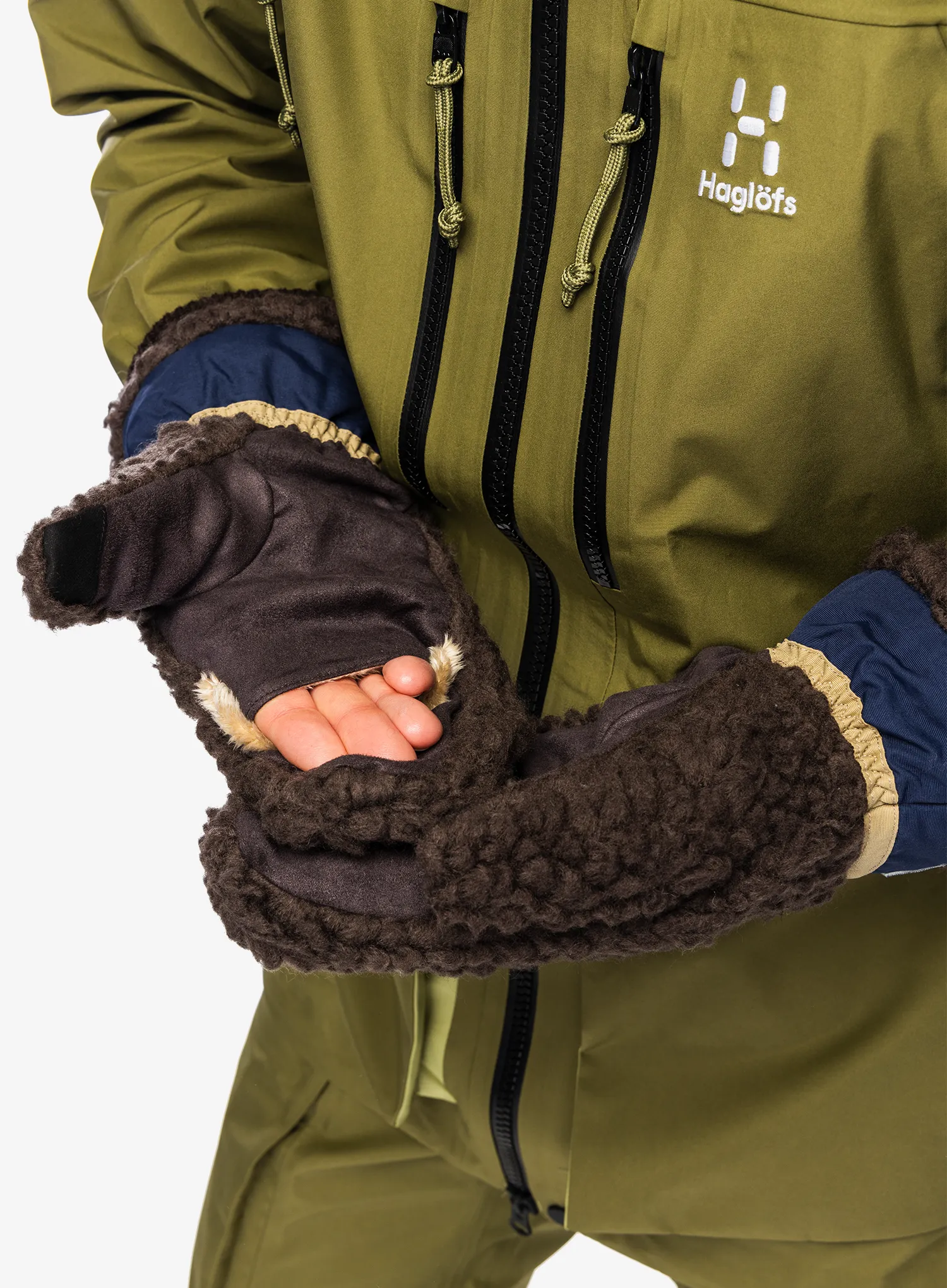 Rukavice Elmer EM354 Teddy Mitten - brown