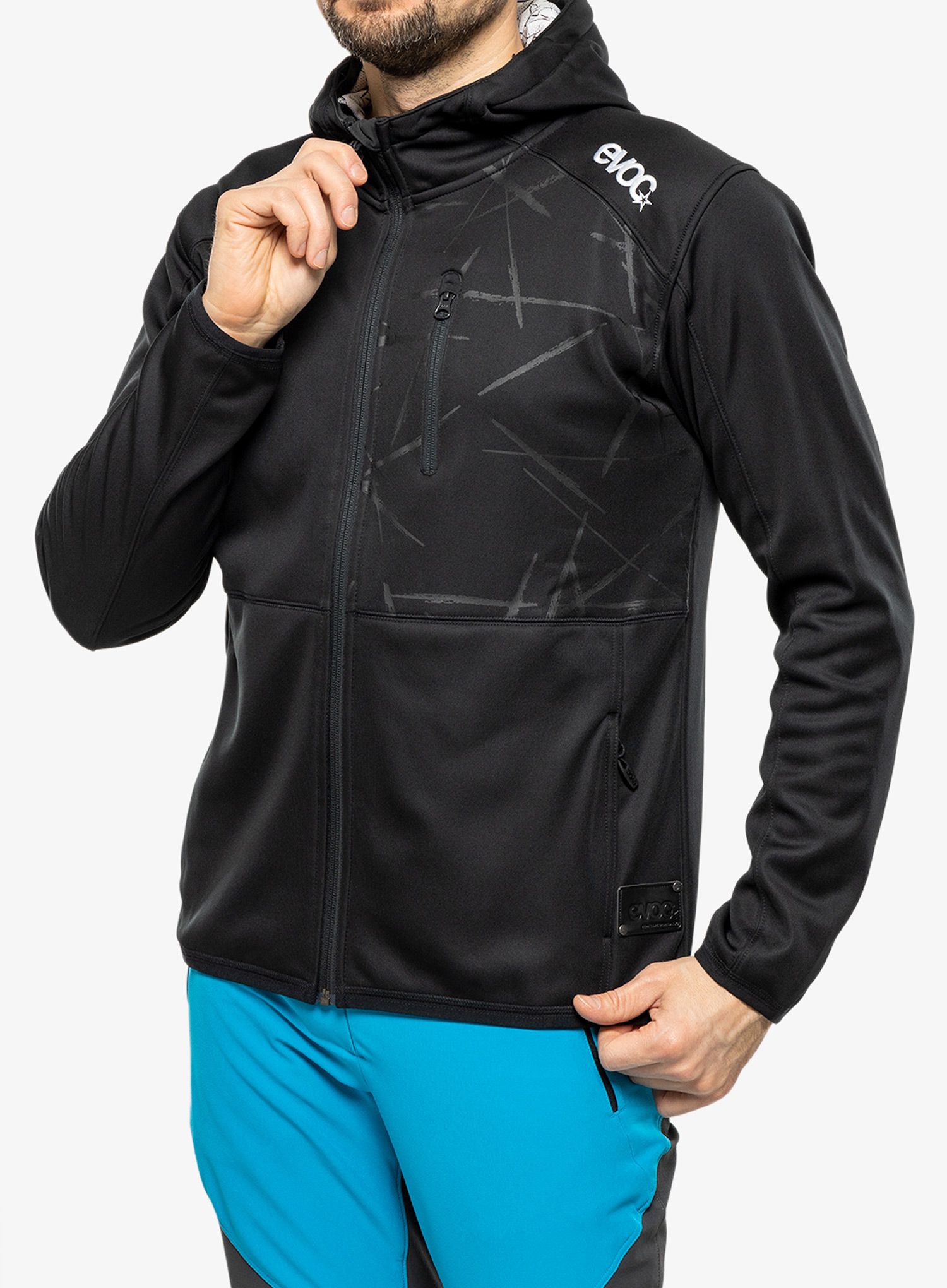 Biciklistička dukserica Evoc Hoody Jacket - black