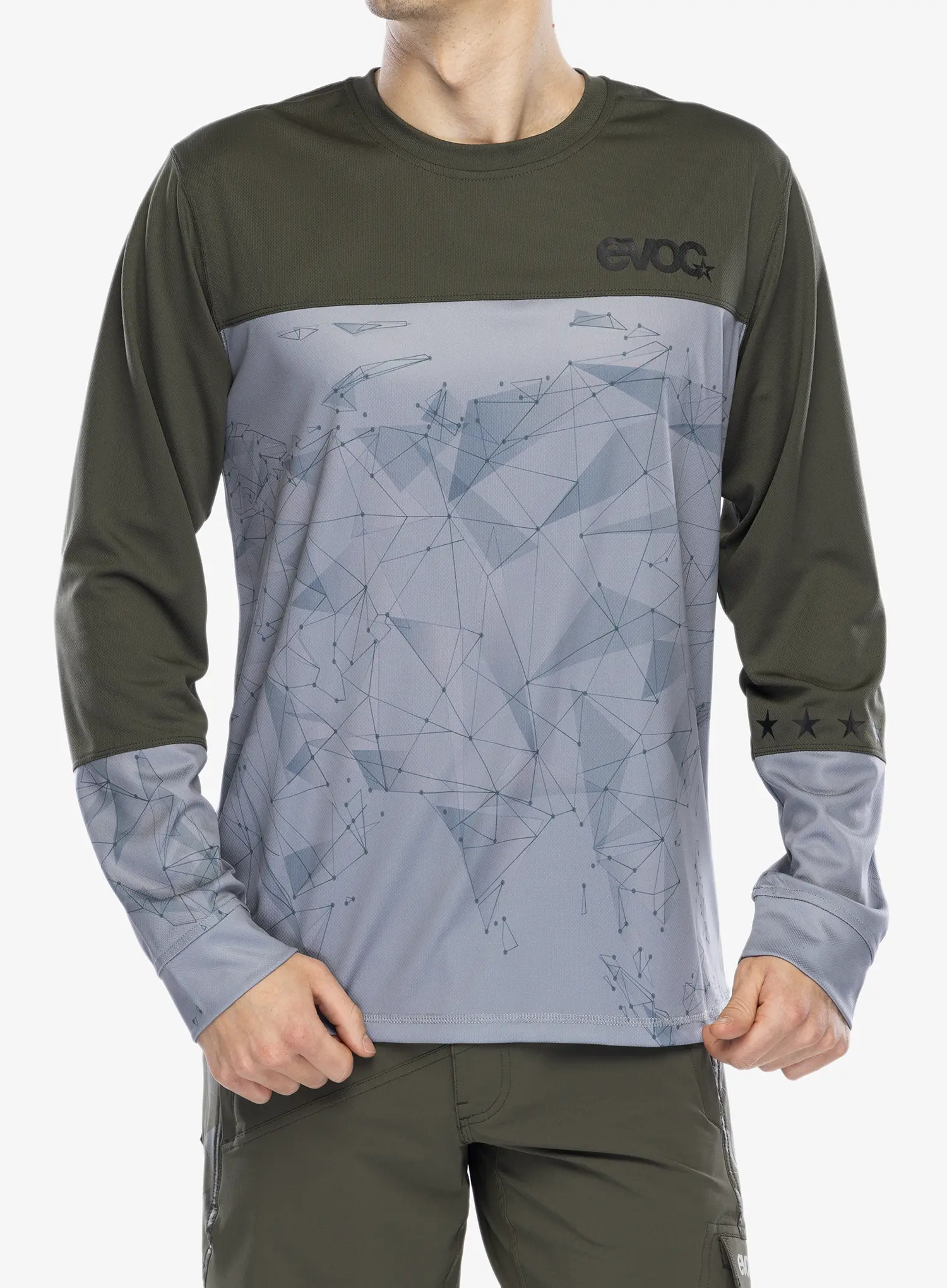 Biciklistička dukserica Evoc Long Sleeve Jersey - stone