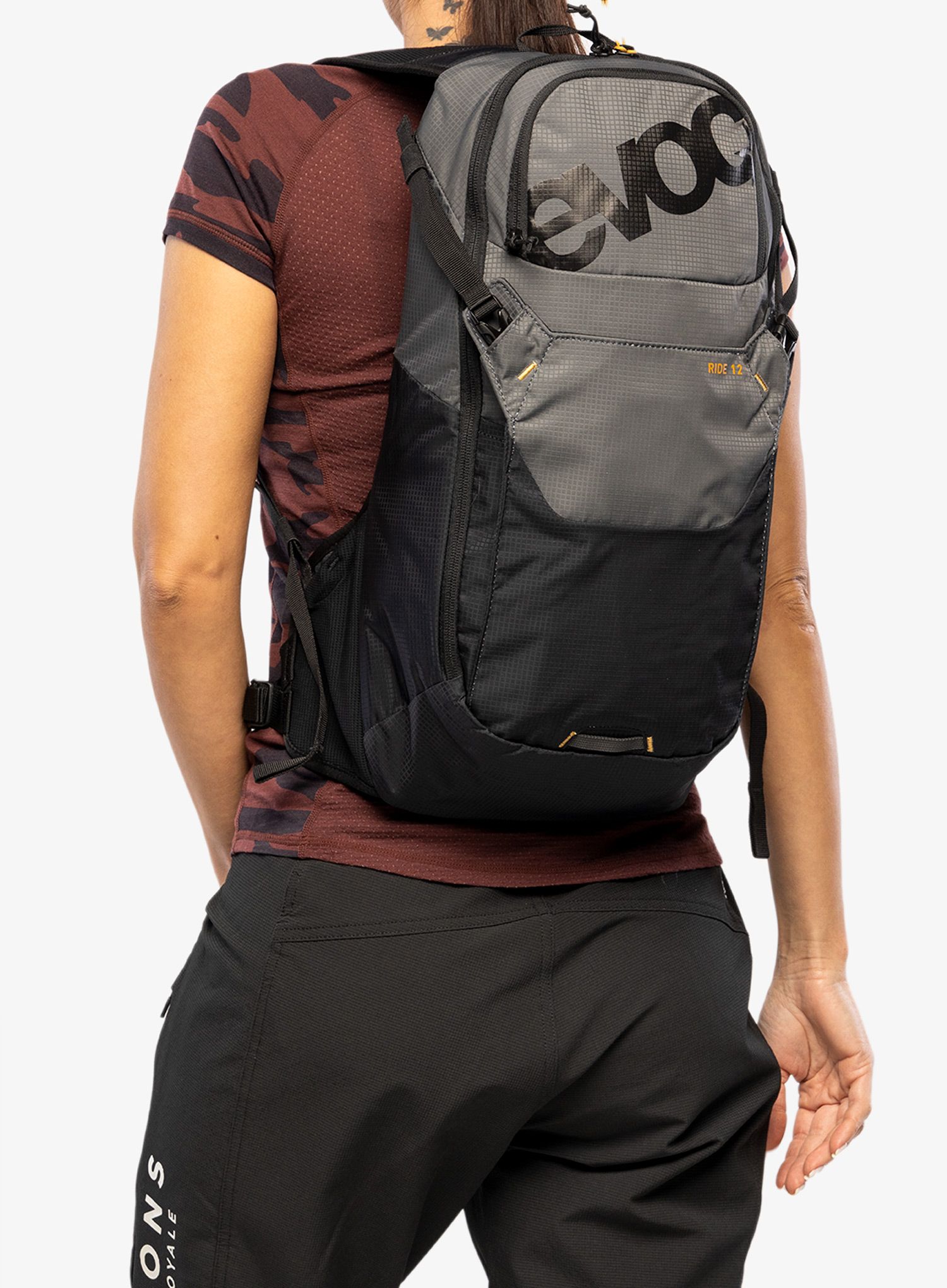Biciklistički ruksak Evoc Ride 12 - carbon grey/black