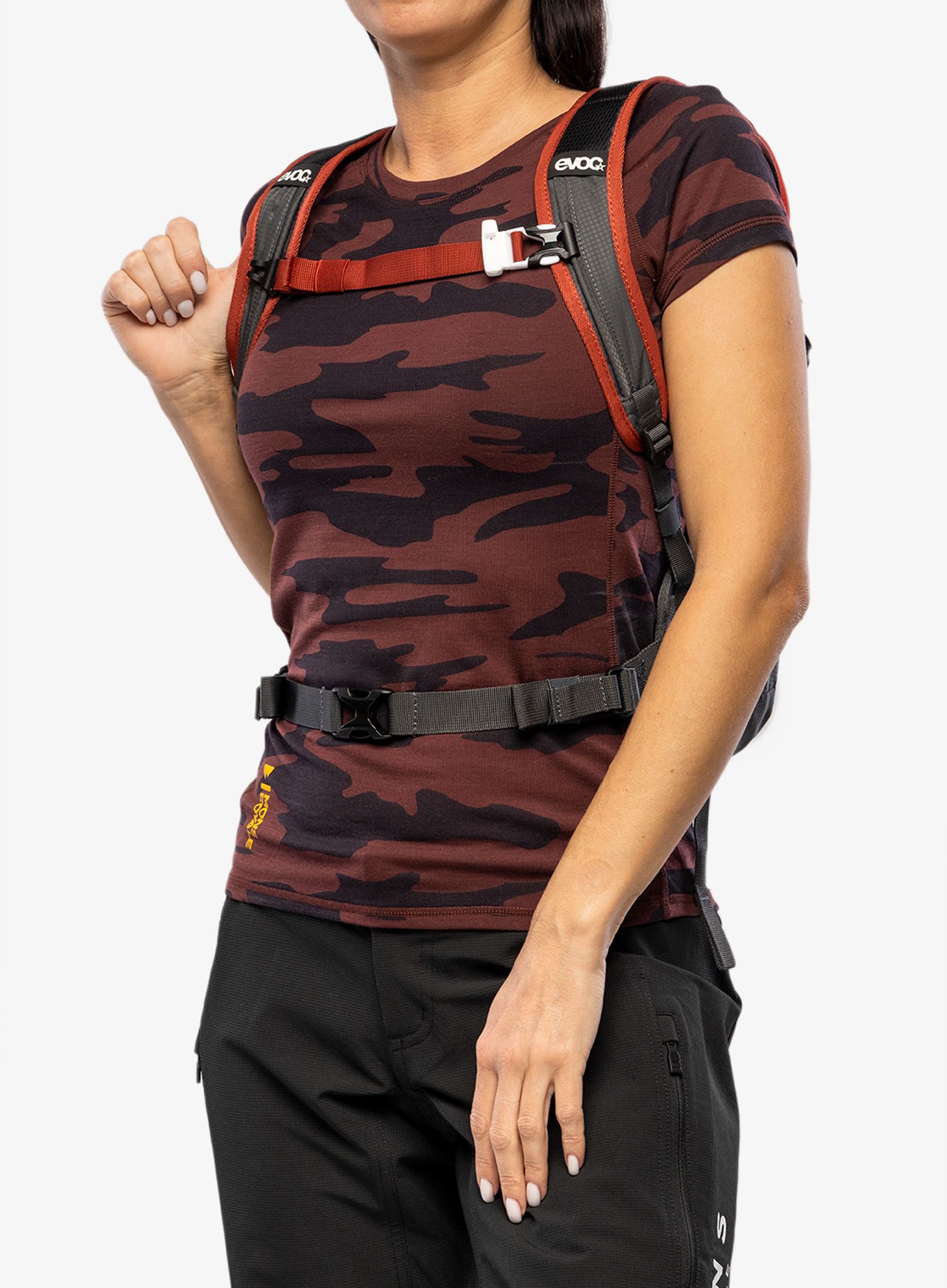 Biciklistički ruksak Evoc Ride 12 - chili red/carbon grey