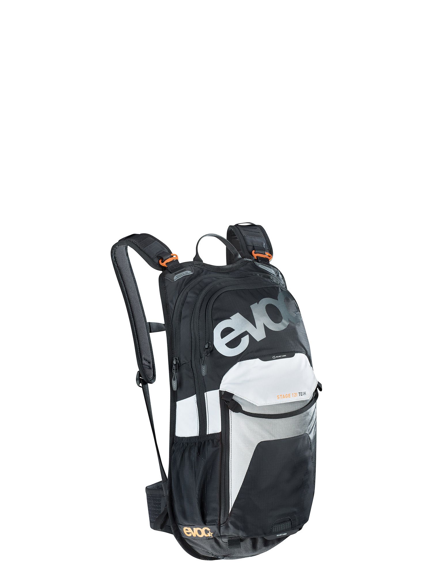 Biciklistički ruksak Evoc Stage 12 - black/white/neon orange