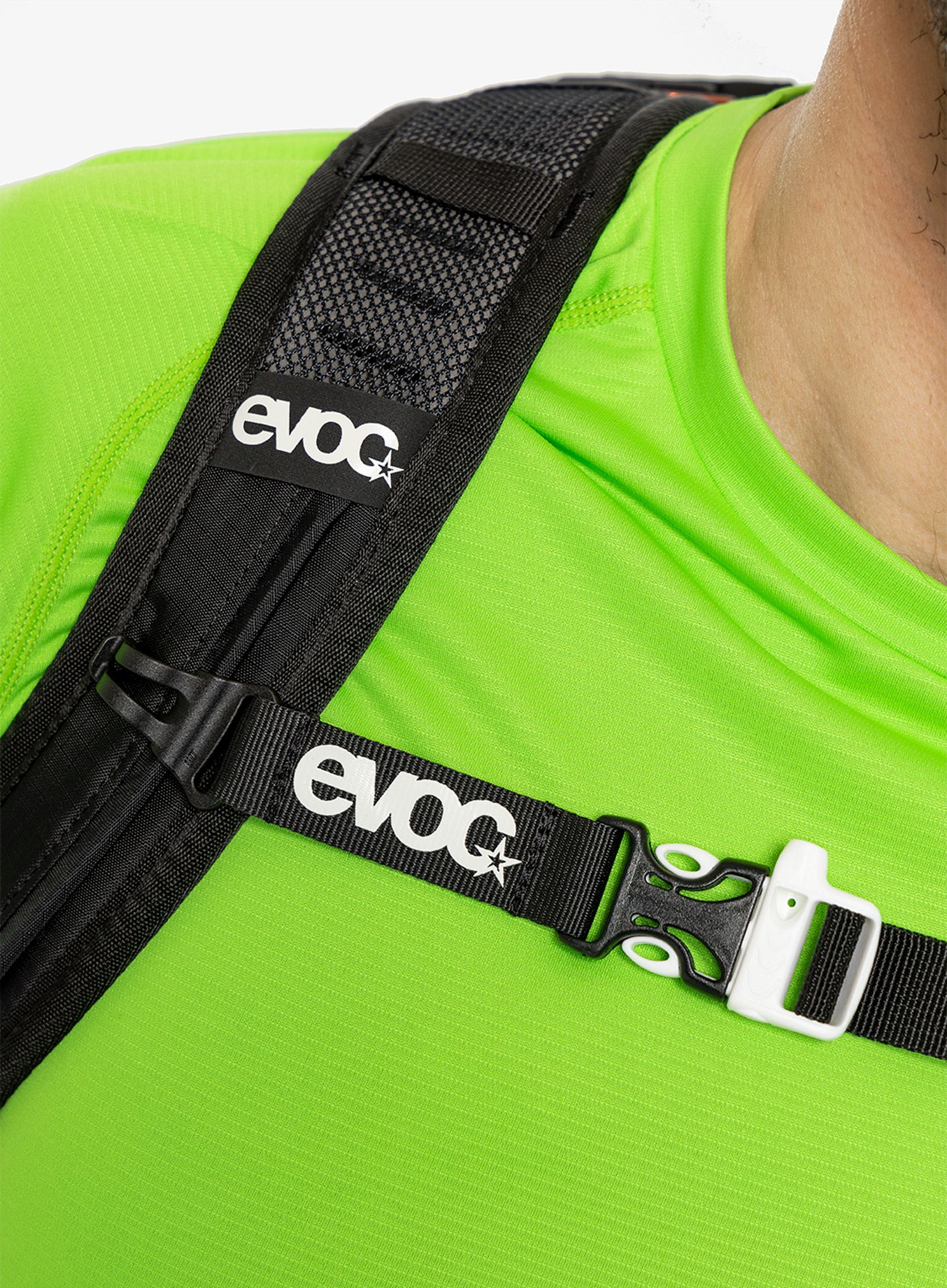 Biciklistički ruksak Evoc Stage 12 - black/white/neon orange