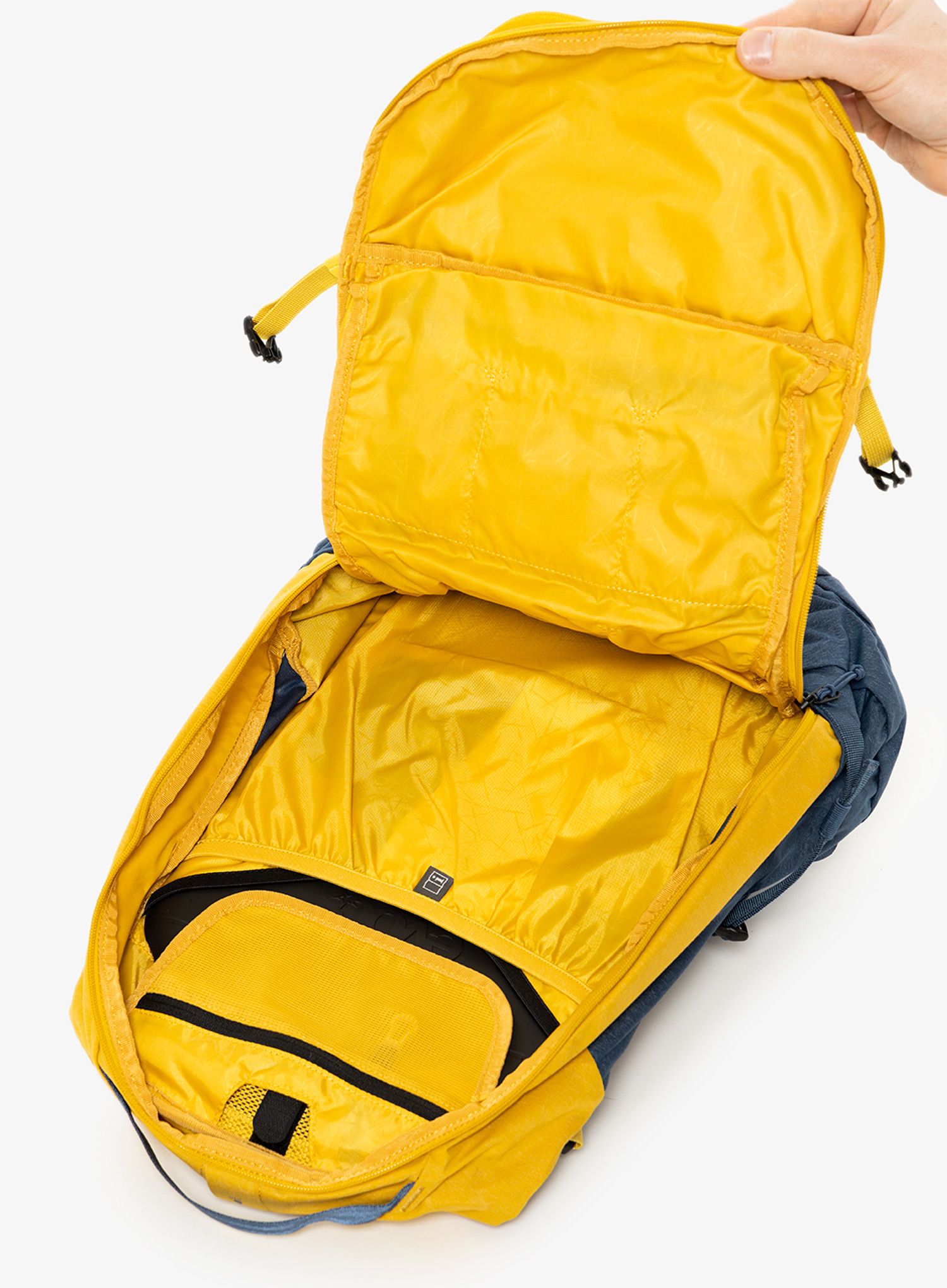 Ruksak enduro Evoc Trail Pro 26 - curry/denim