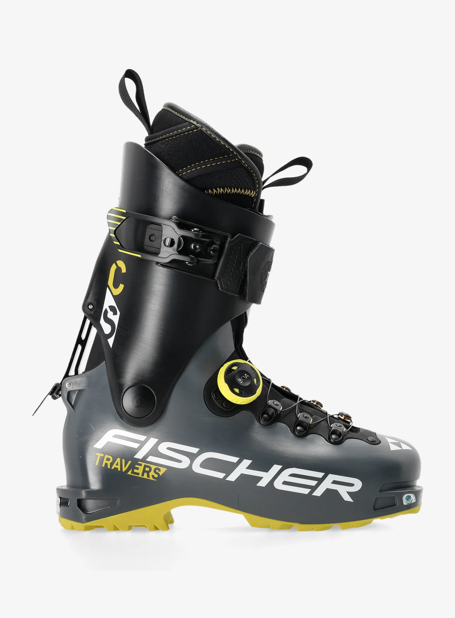Cipele za turno skijanje Fischer Travers CS - yellow/grey/black