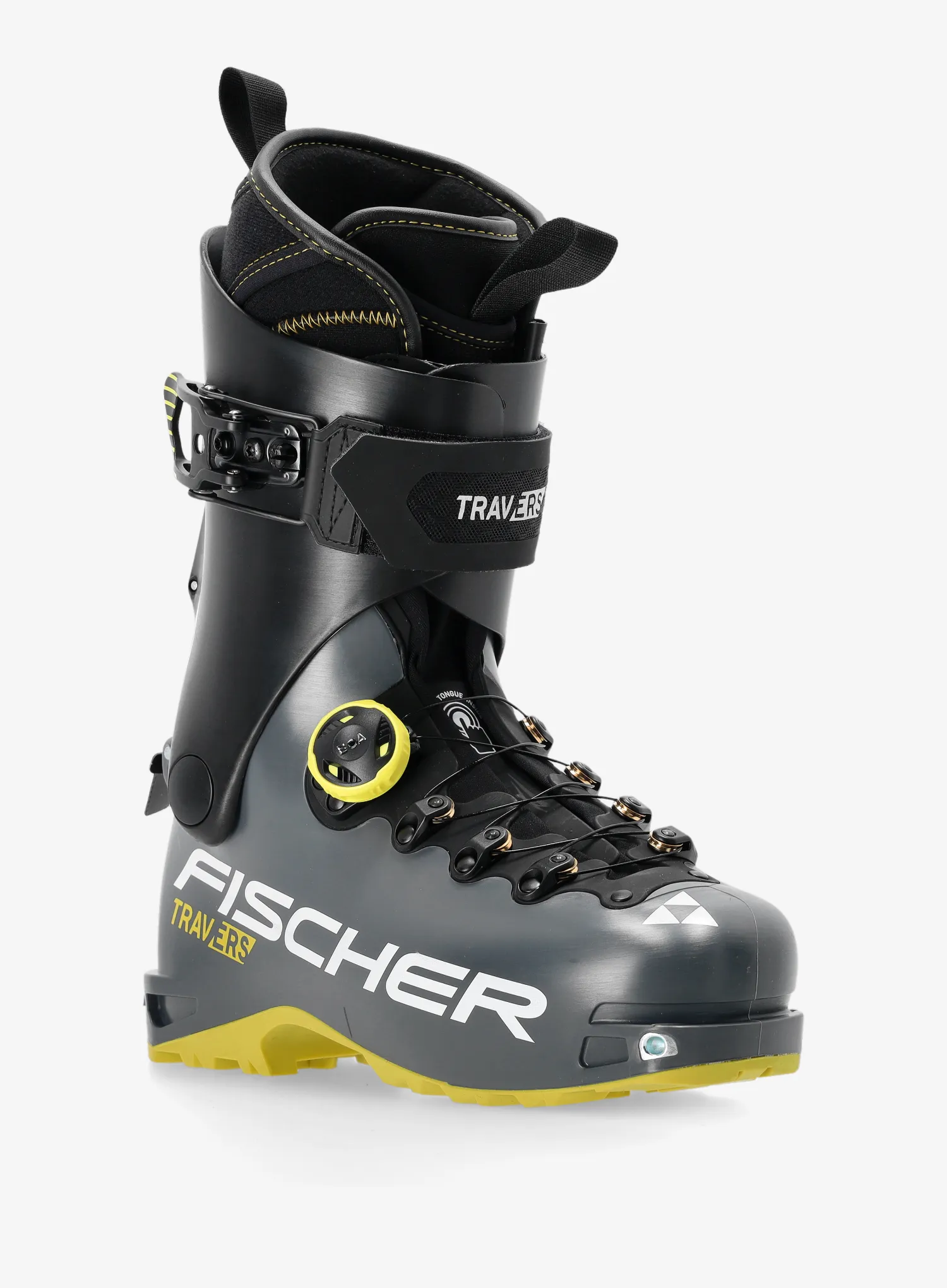 Cipele za turno skijanje Fischer Travers CS - yellow/grey/black