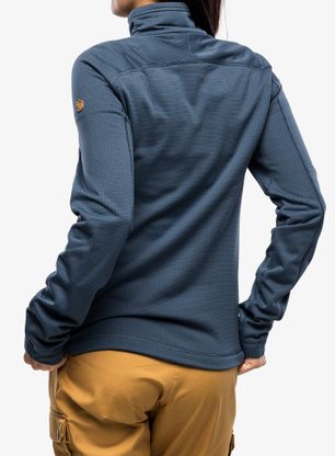 Ženska dukserica od flisa Fjallraven Abisko Lite Fleece Half Zip - indigo blue