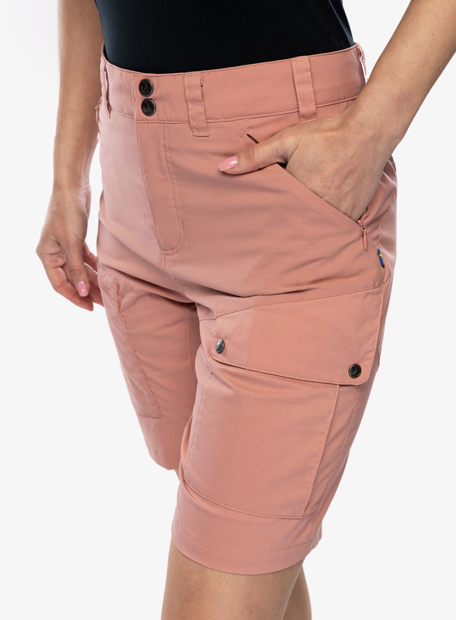 Ženske kratke hlače Fjallraven Abisko Midsummer Shorts - dusty rose