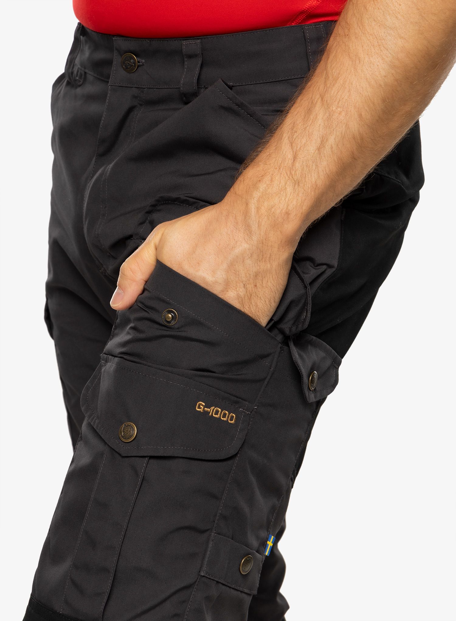 Planinarske hlače Fjallraven Barents Pro Trousers - dark grey-black