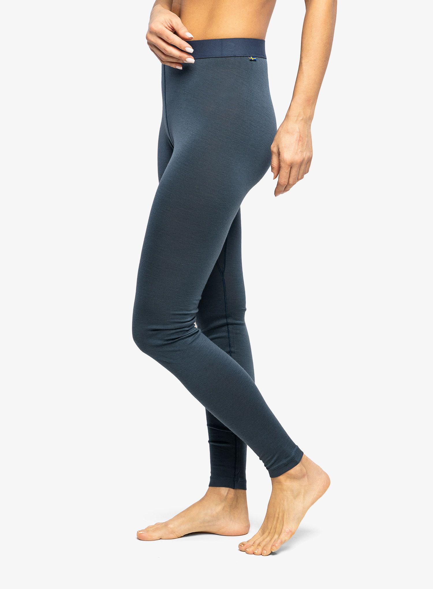 Ženske termo tajice Fjallraven Bergtagen Thinwool Long Johns - mountain blue