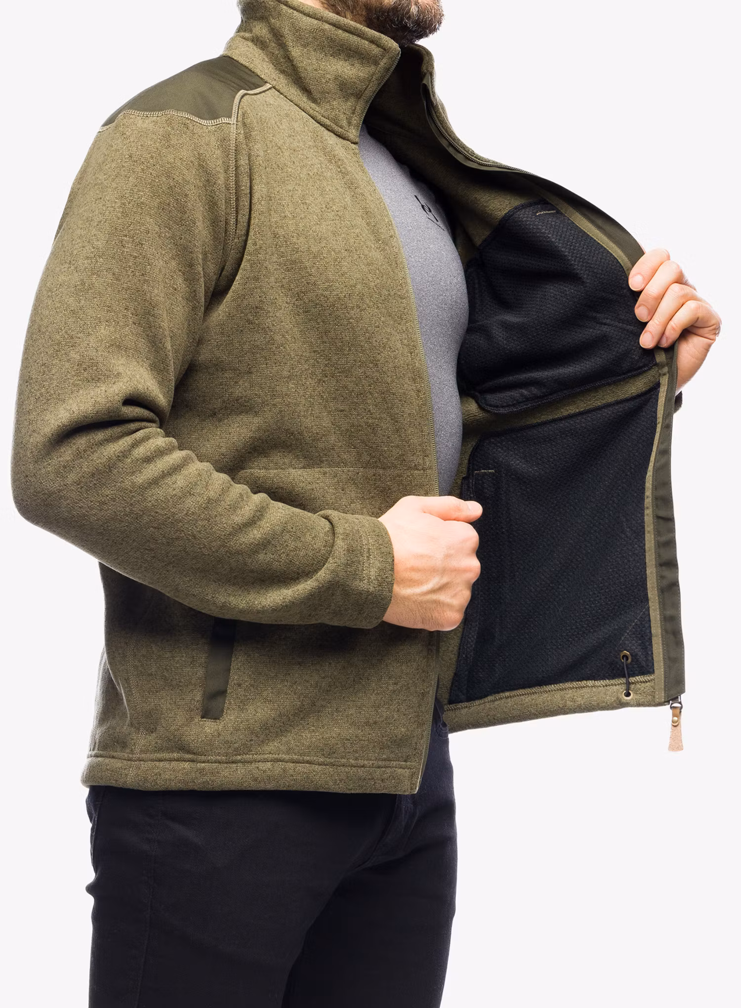 Dukserica Fjallraven Buck Fleece - laurel green/deep forest