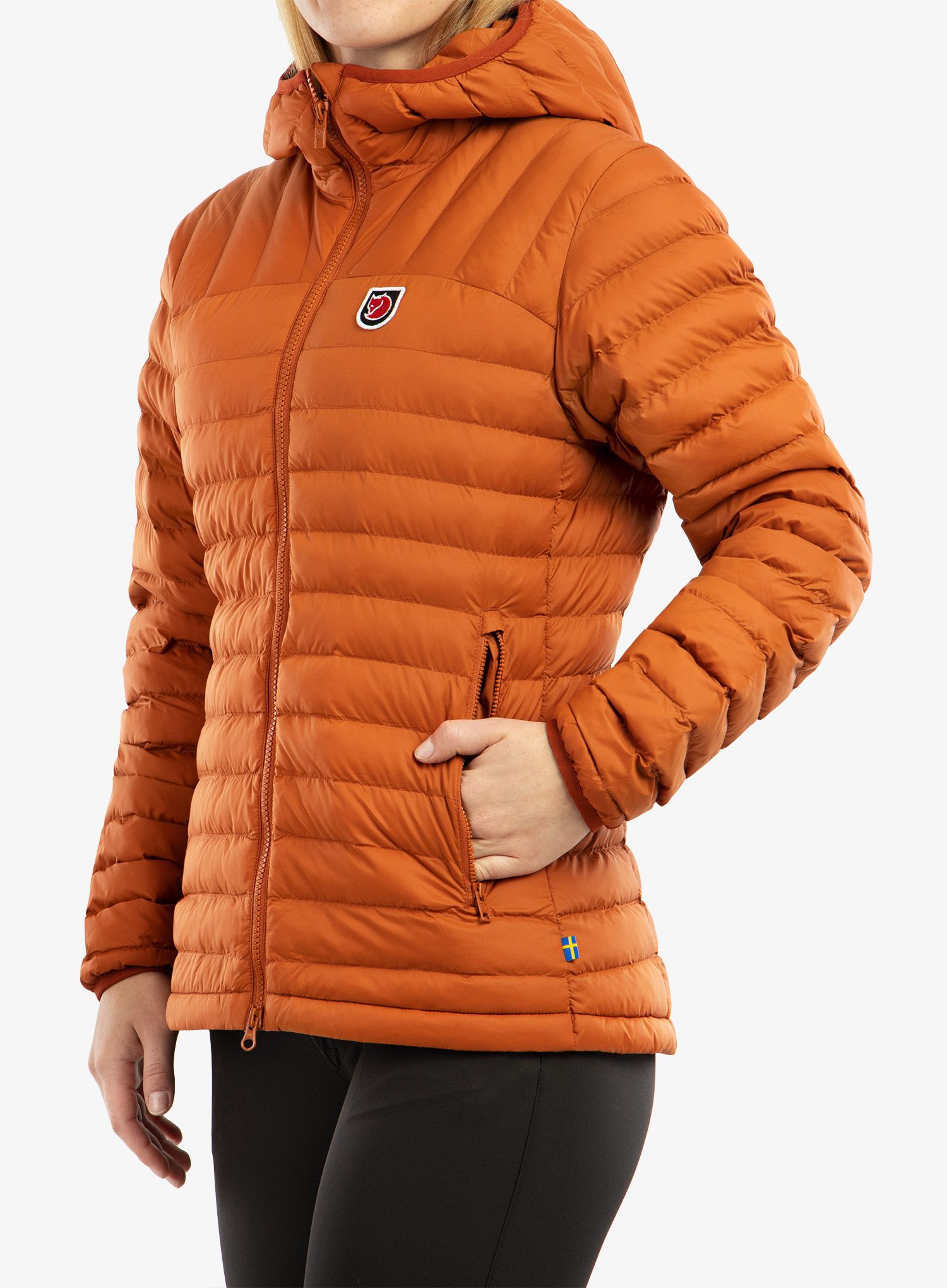 Jakna s postavom Fjallraven Expedition Latt Hoodie - terracotta brown