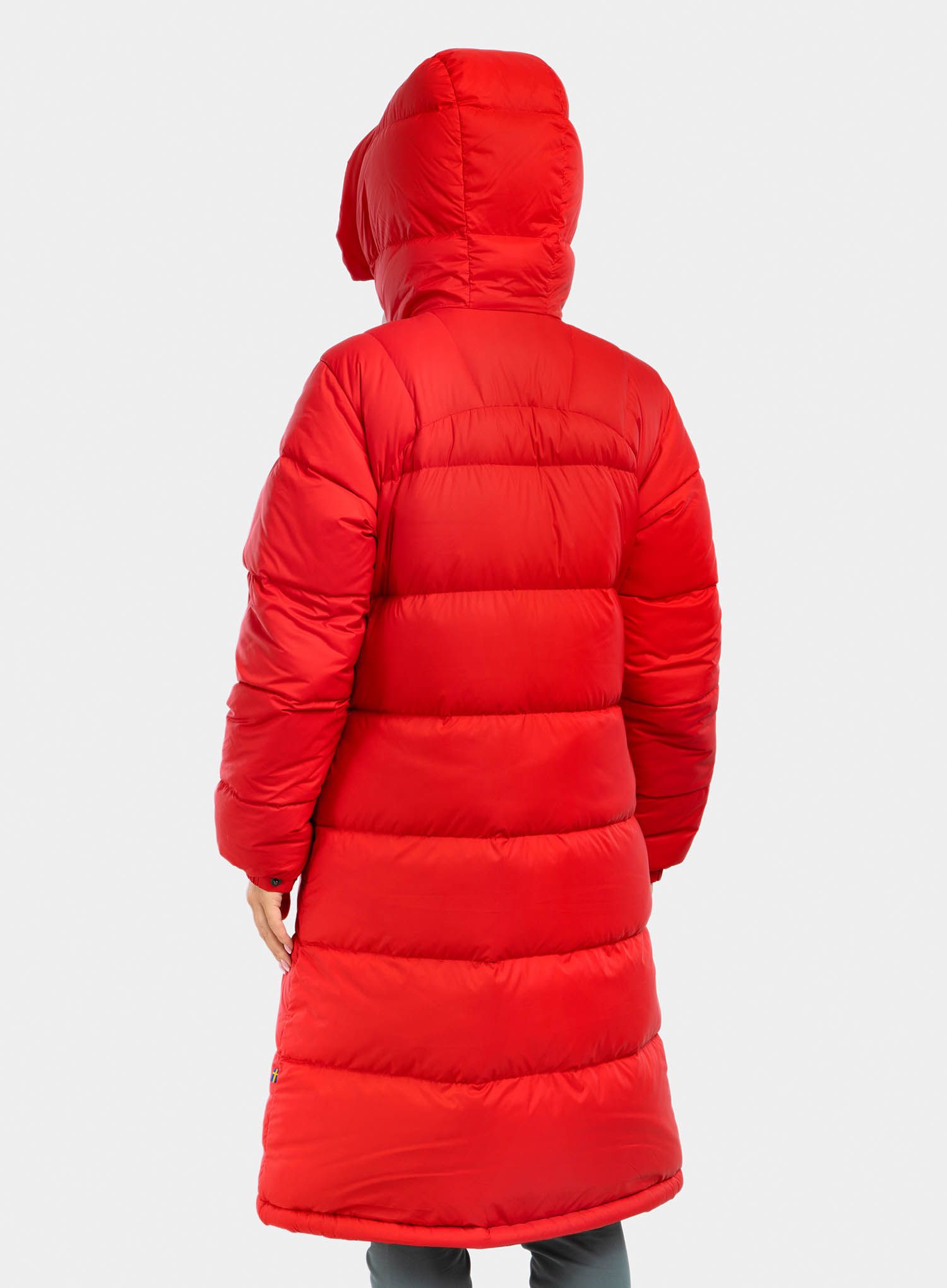 Ženski kaput Fjallraven Expedition Long Down Parka - true red