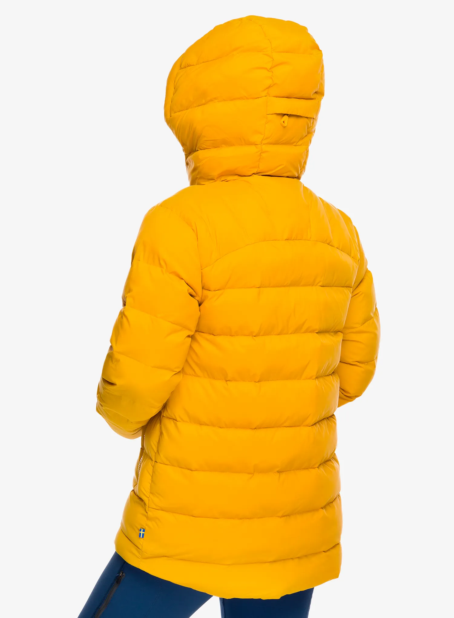 Jakna s postavom ženska Fjallraven Expedition Mid Winter Jacket - mustard yellow/un blue