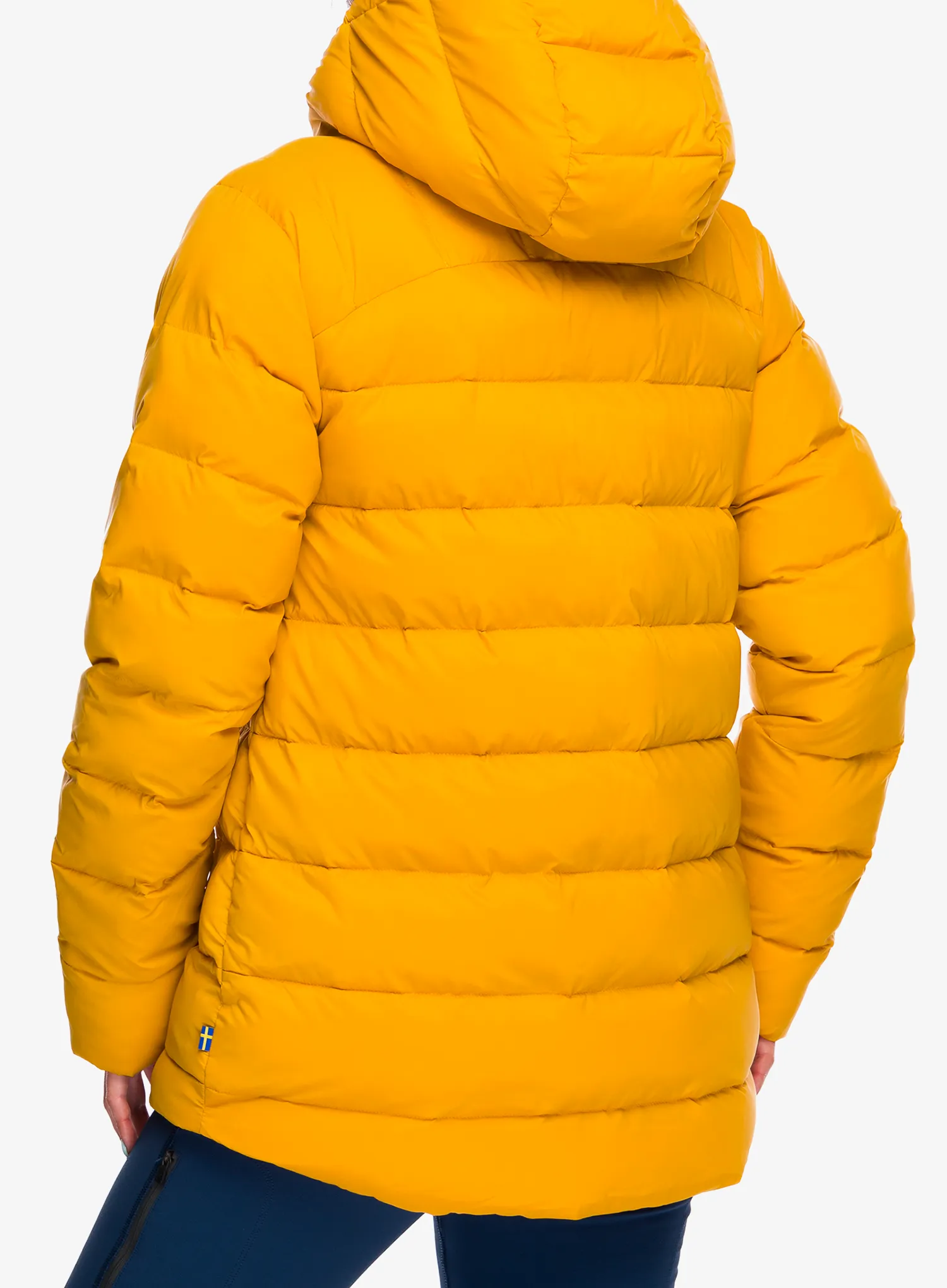 Jakna s postavom ženska Fjallraven Expedition Mid Winter Jacket - mustard yellow/un blue