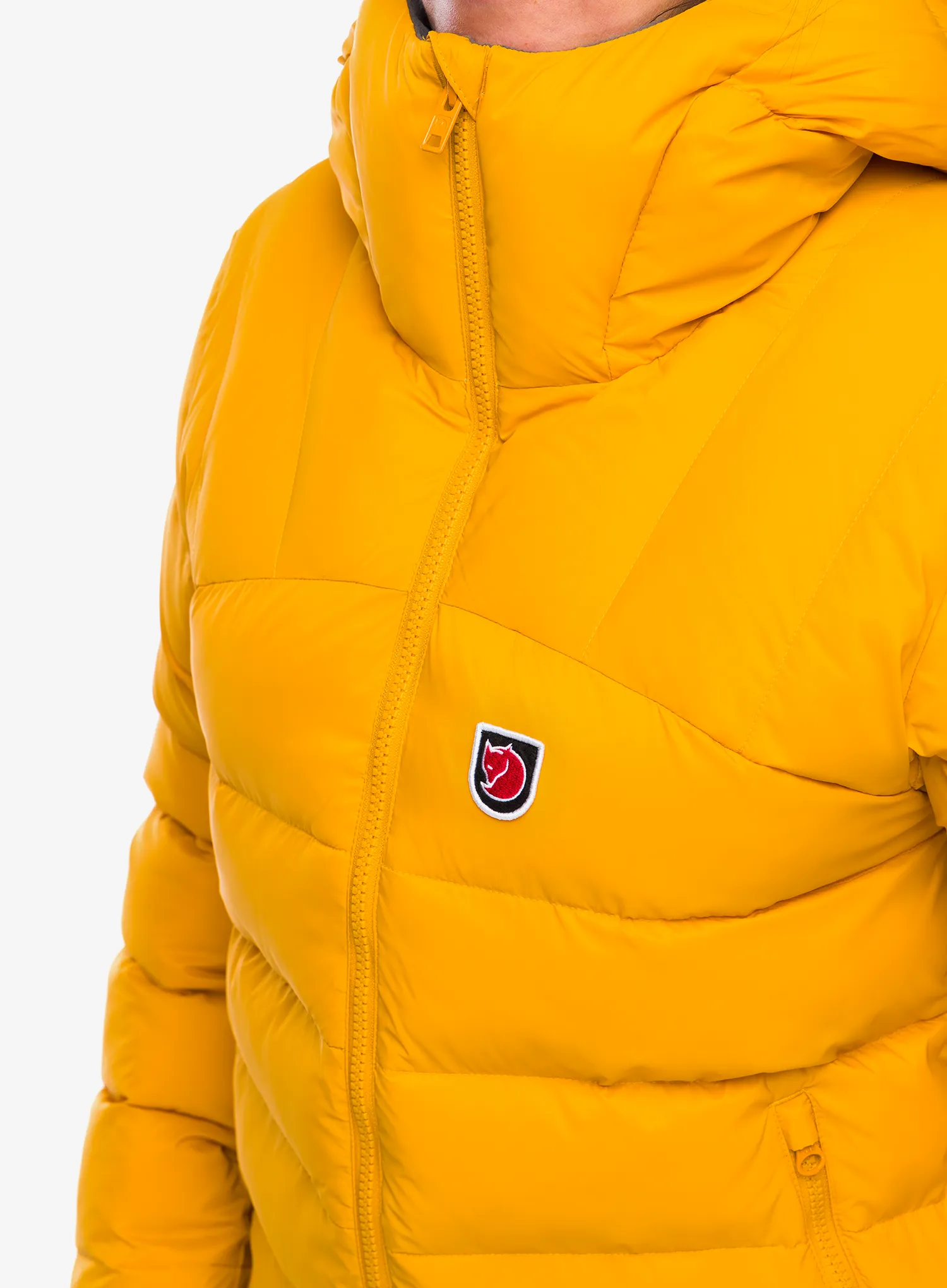 Jakna s postavom ženska Fjallraven Expedition Mid Winter Jacket - mustard yellow/un blue