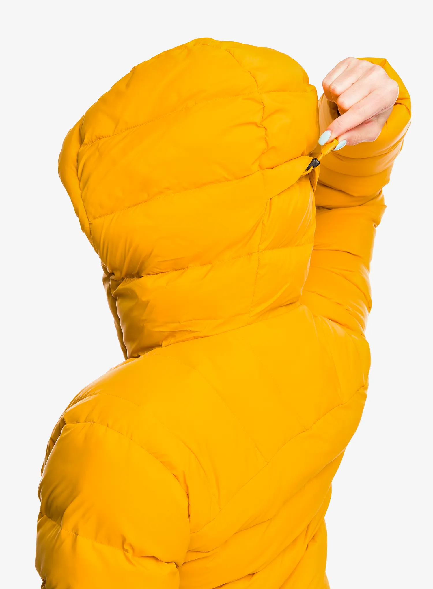 Jakna s postavom ženska Fjallraven Expedition Mid Winter Jacket - mustard yellow/un blue