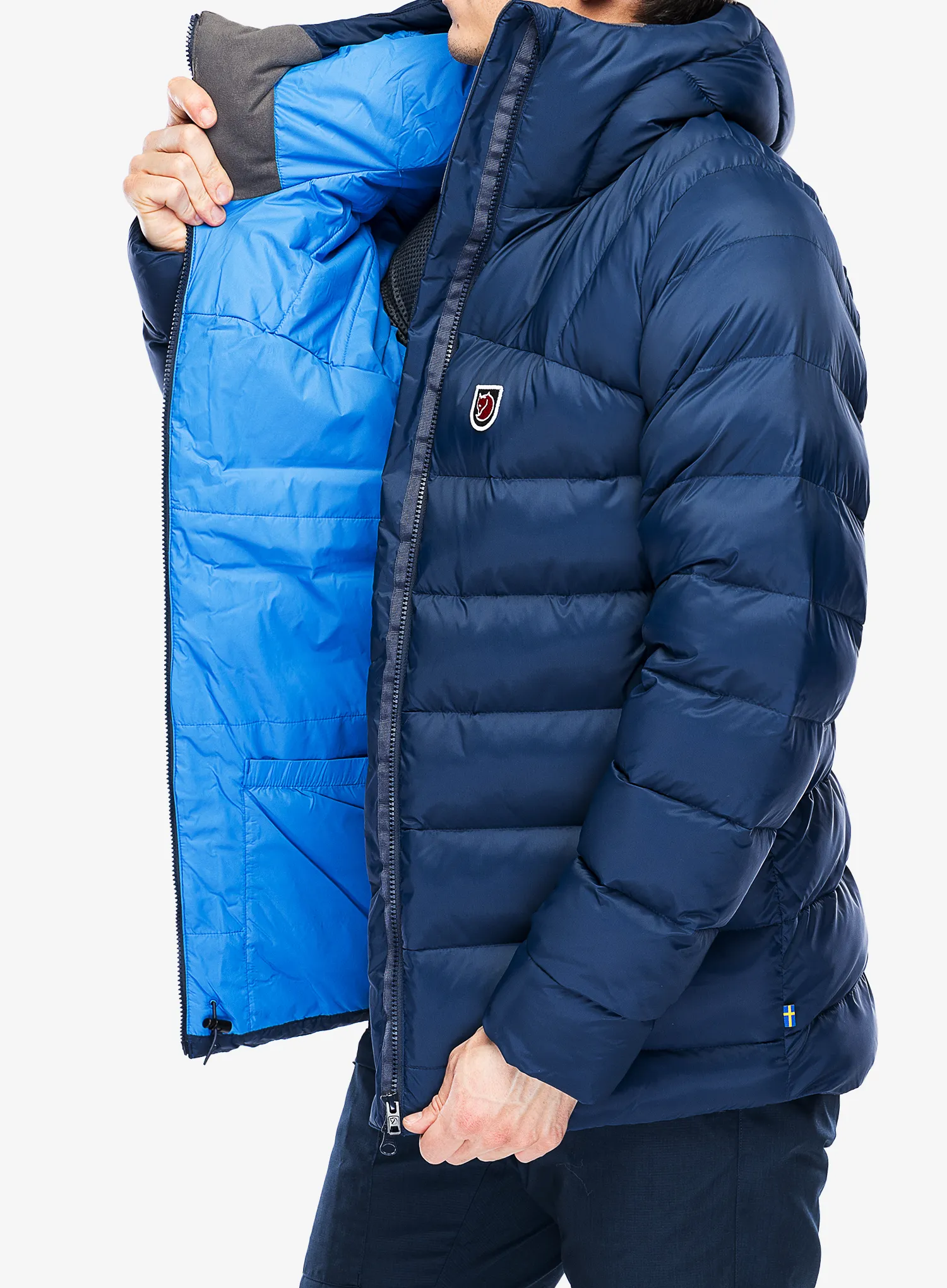 Jakna s postavom Fjallraven Expedition Mid Winter Jacket - navy/un blue