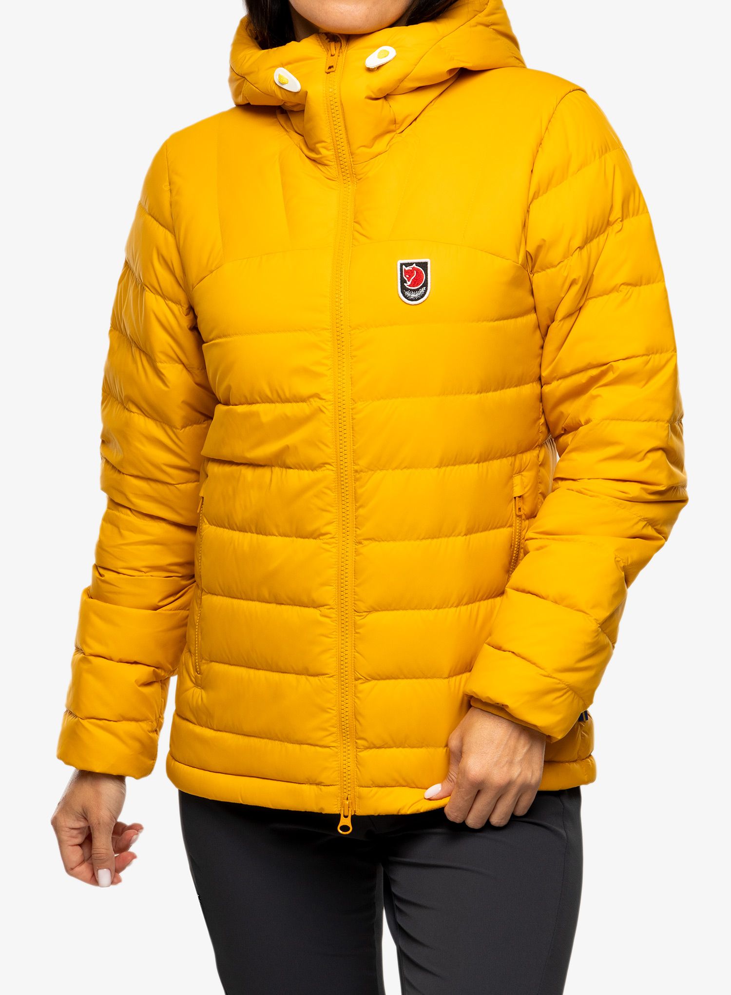 Ženska jakna Fjallraven Expedition Pack Down Hoodie - mustard yellow