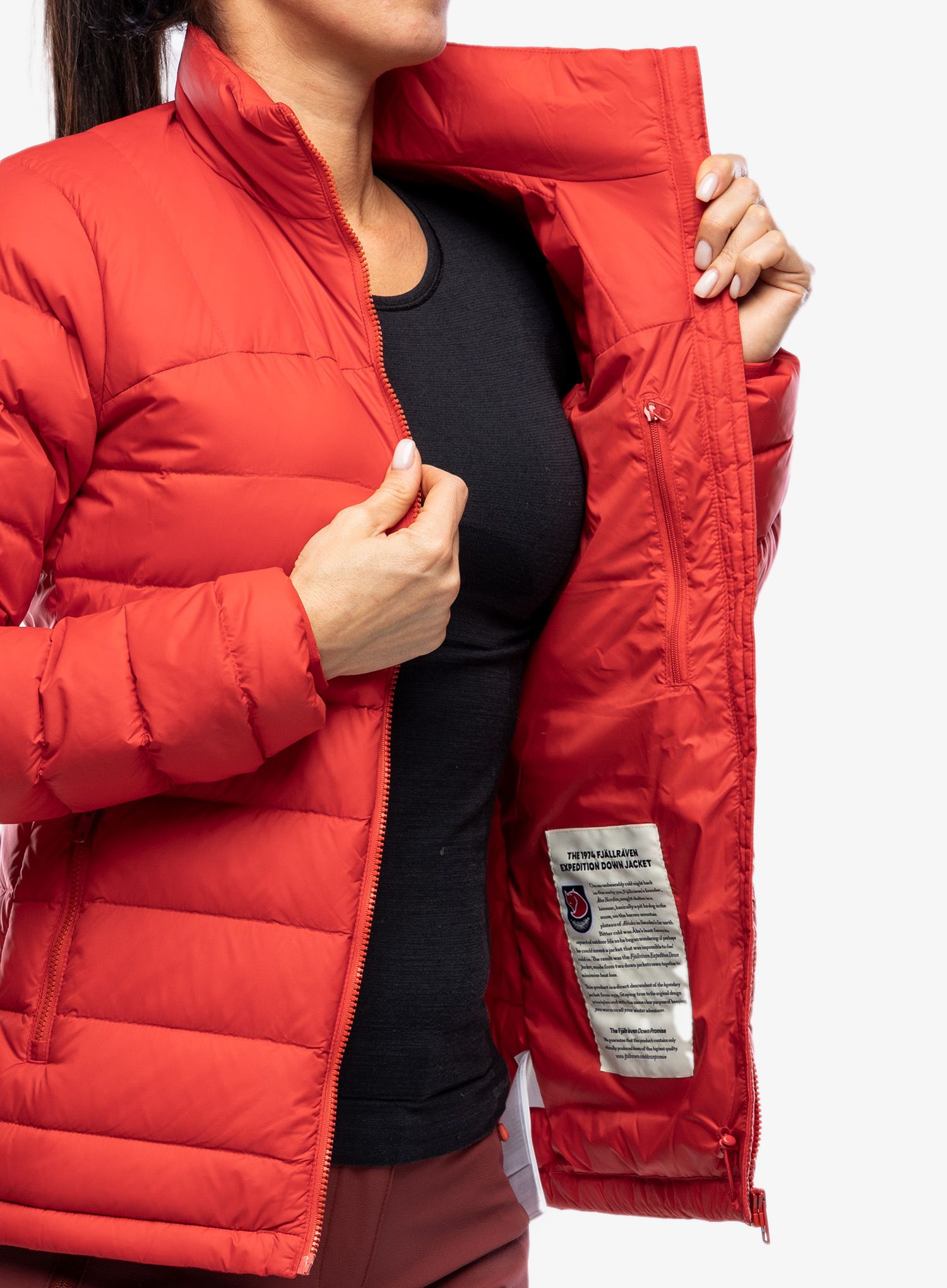 Ženska jakna Fjallraven Expedition Pack Down Jacket - true red