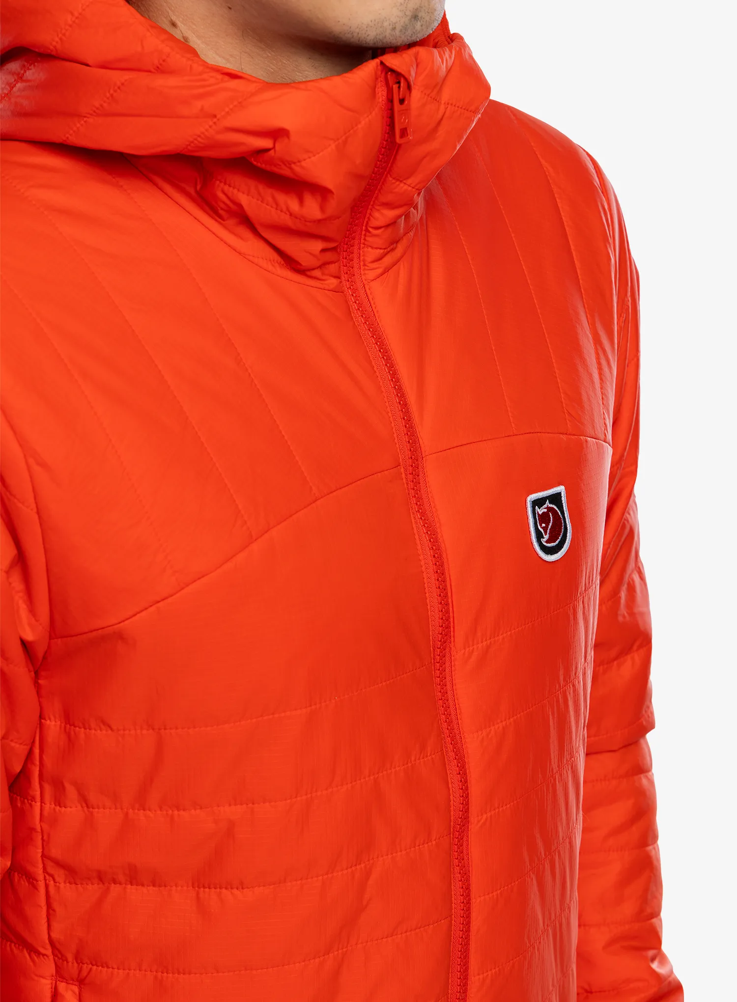 Jakna s postavom Fjallraven Expedition X-latt Hoodie - flame orange