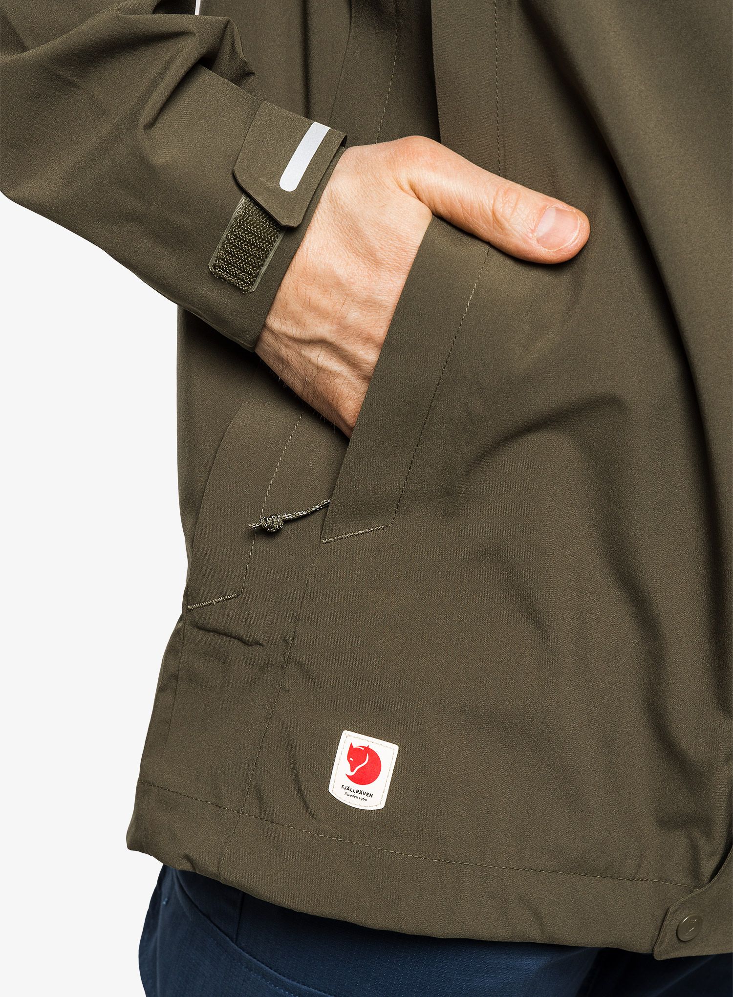 Kišna jakna Fjallraven HC Hydratic Trail Jacket - laurel green