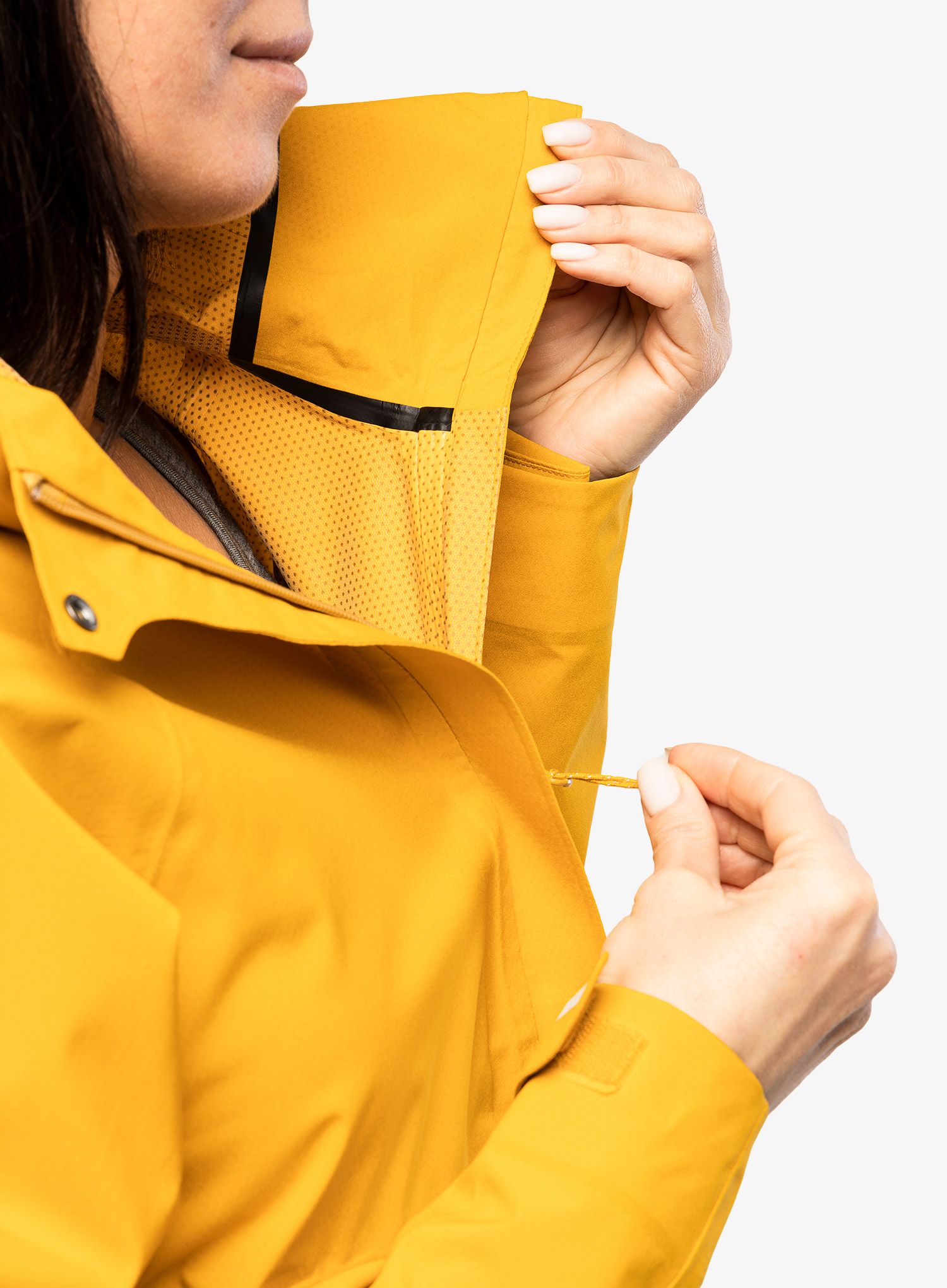 Ženska kišna jakna Fjallraven HC Hydratic Trail Jacket - mustard yellow