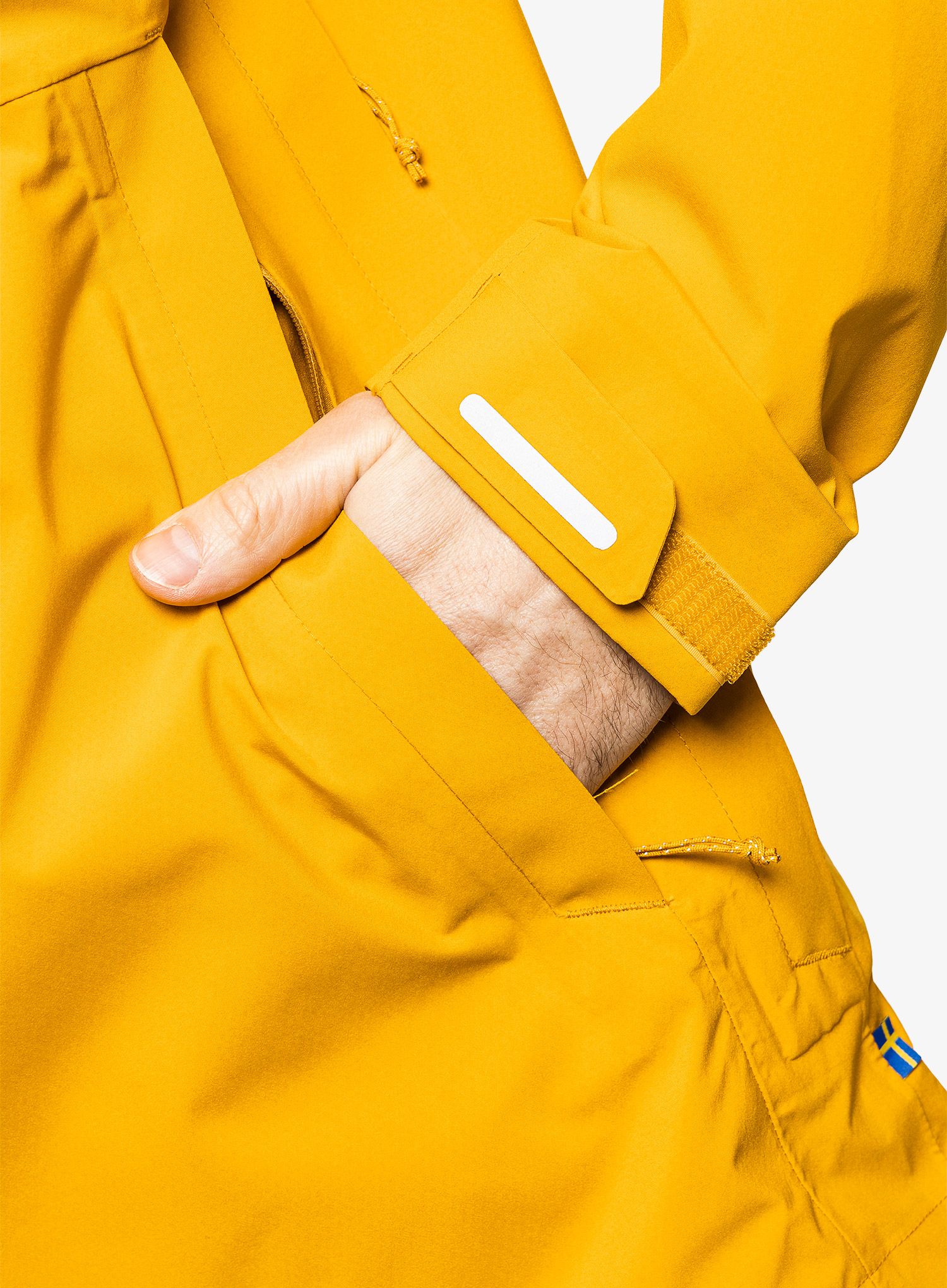 Kišna jakna Fjallraven HC Hydratic Trail Jacket - mustard yellow