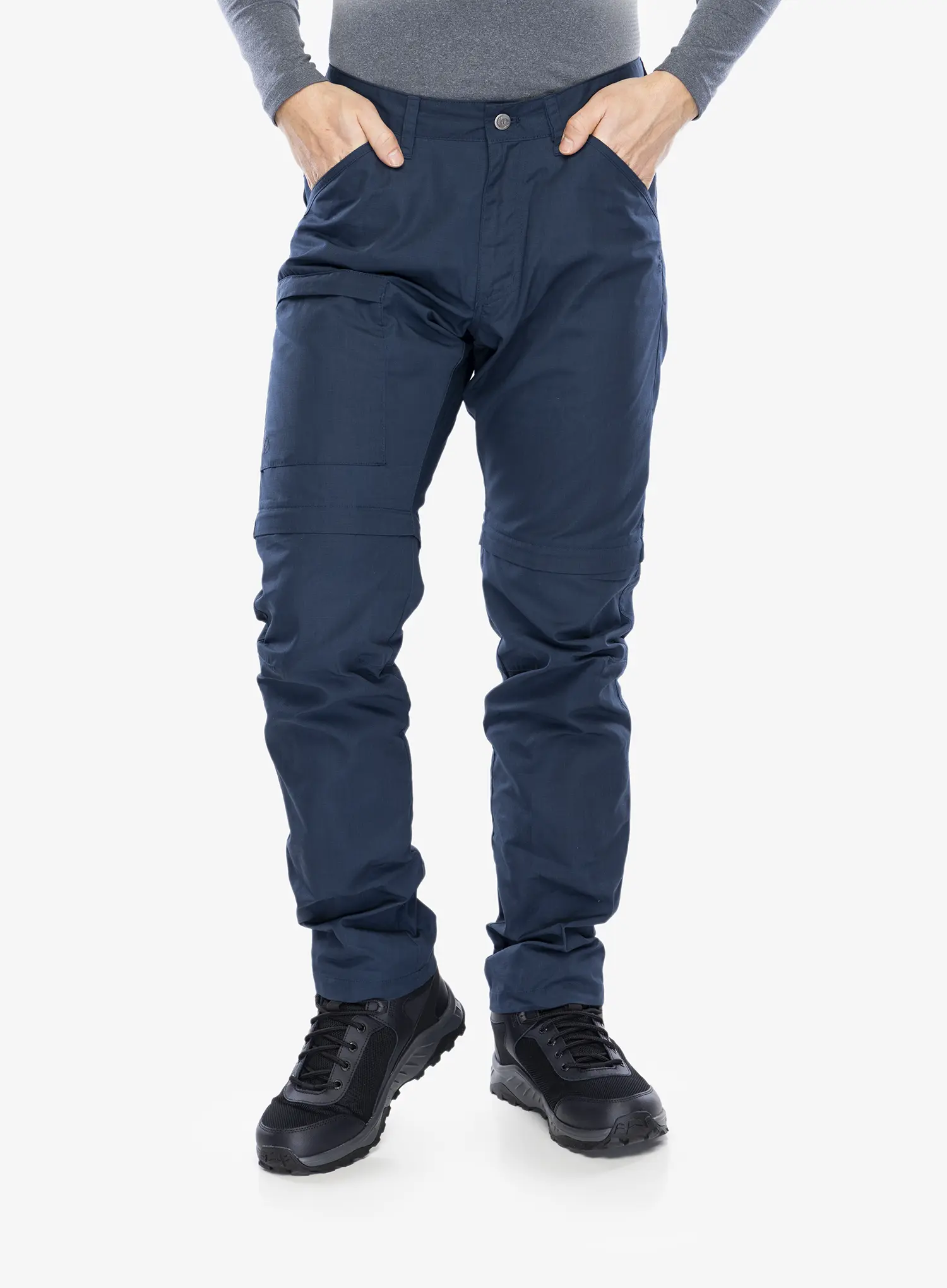 Trekking hlače Fjallraven High Coast Zip-Off Trousers - navy