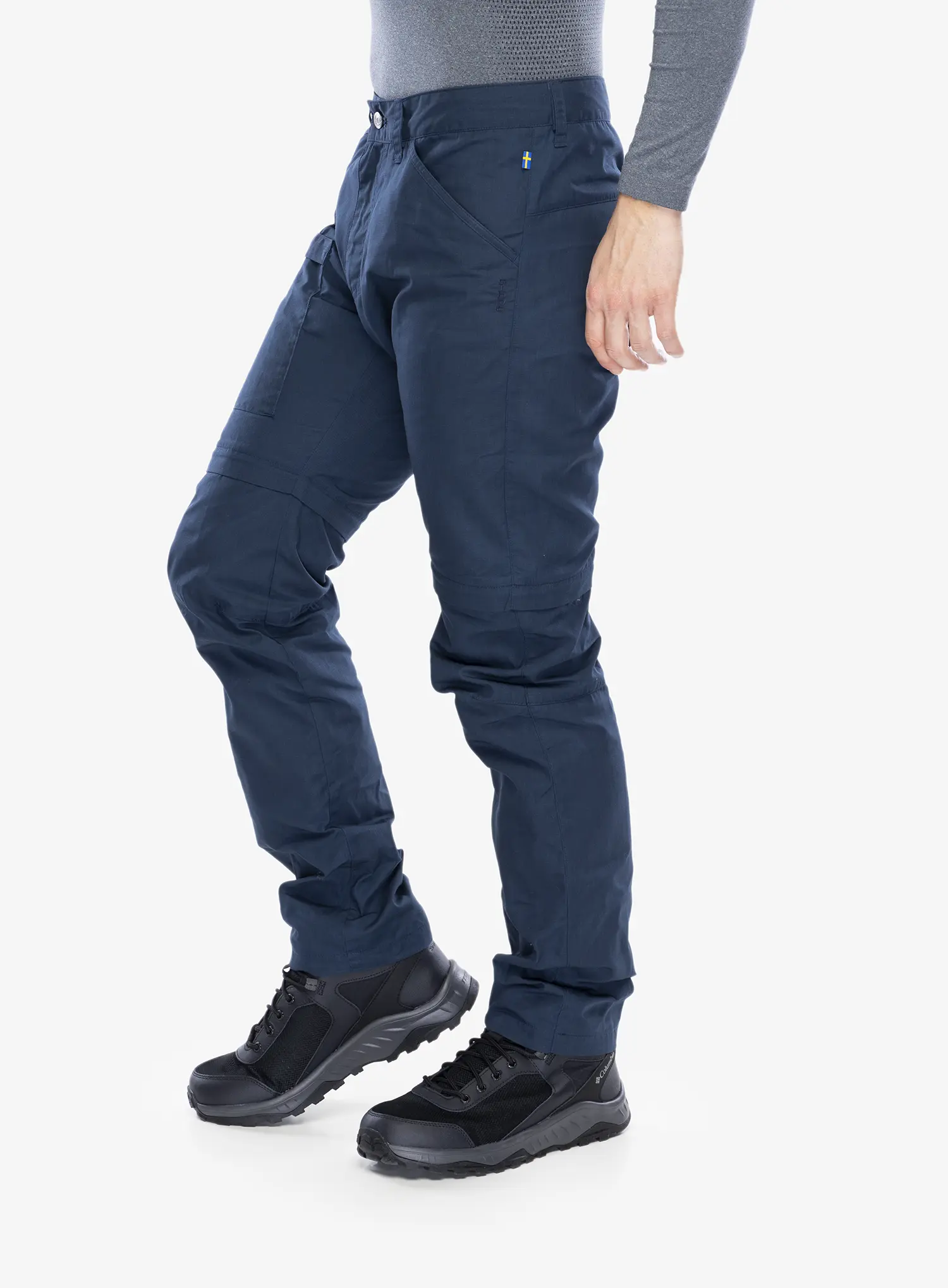 Trekking hlače Fjallraven High Coast Zip-Off Trousers - navy