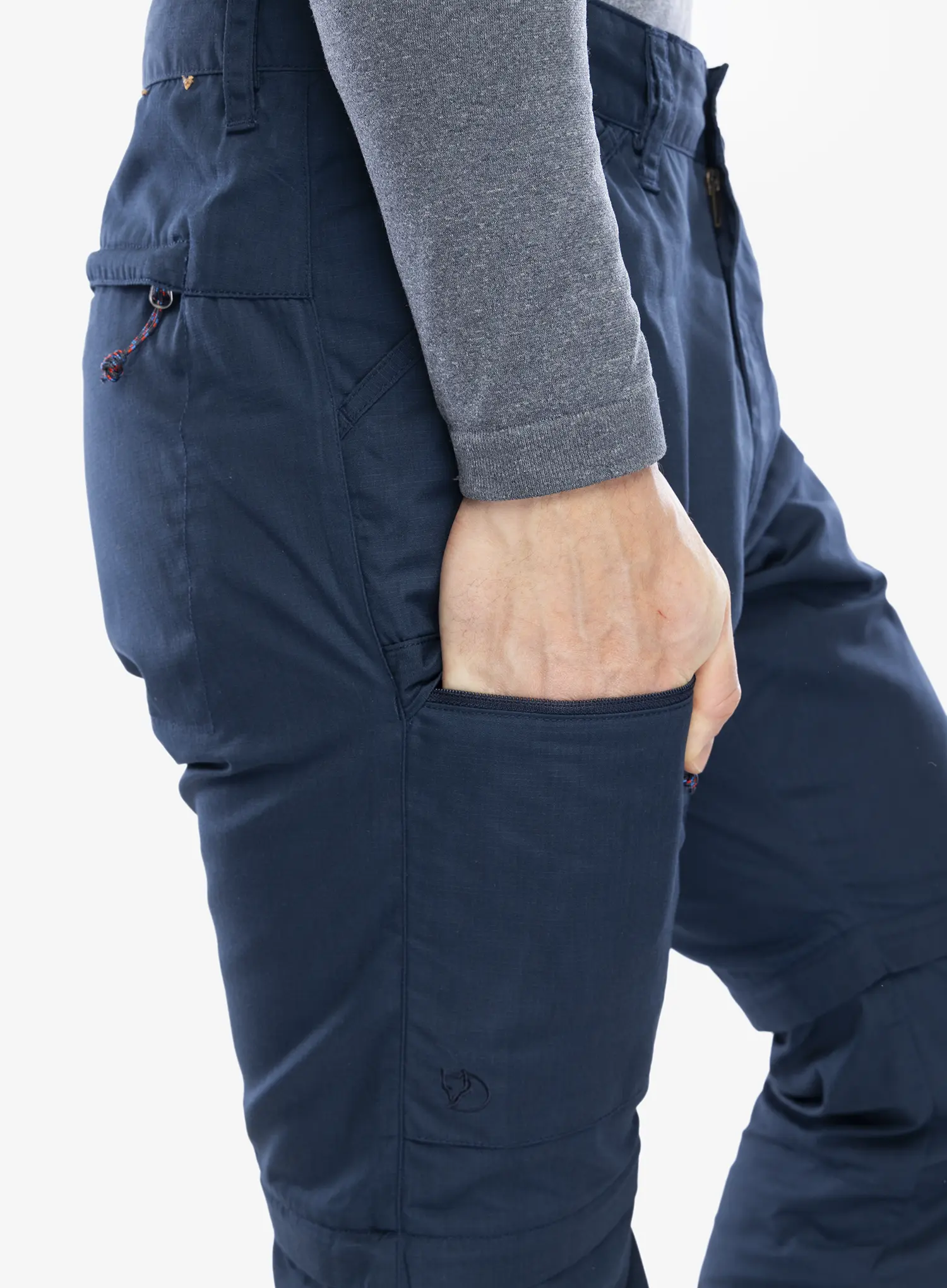 Trekking hlače Fjallraven High Coast Zip-Off Trousers - navy