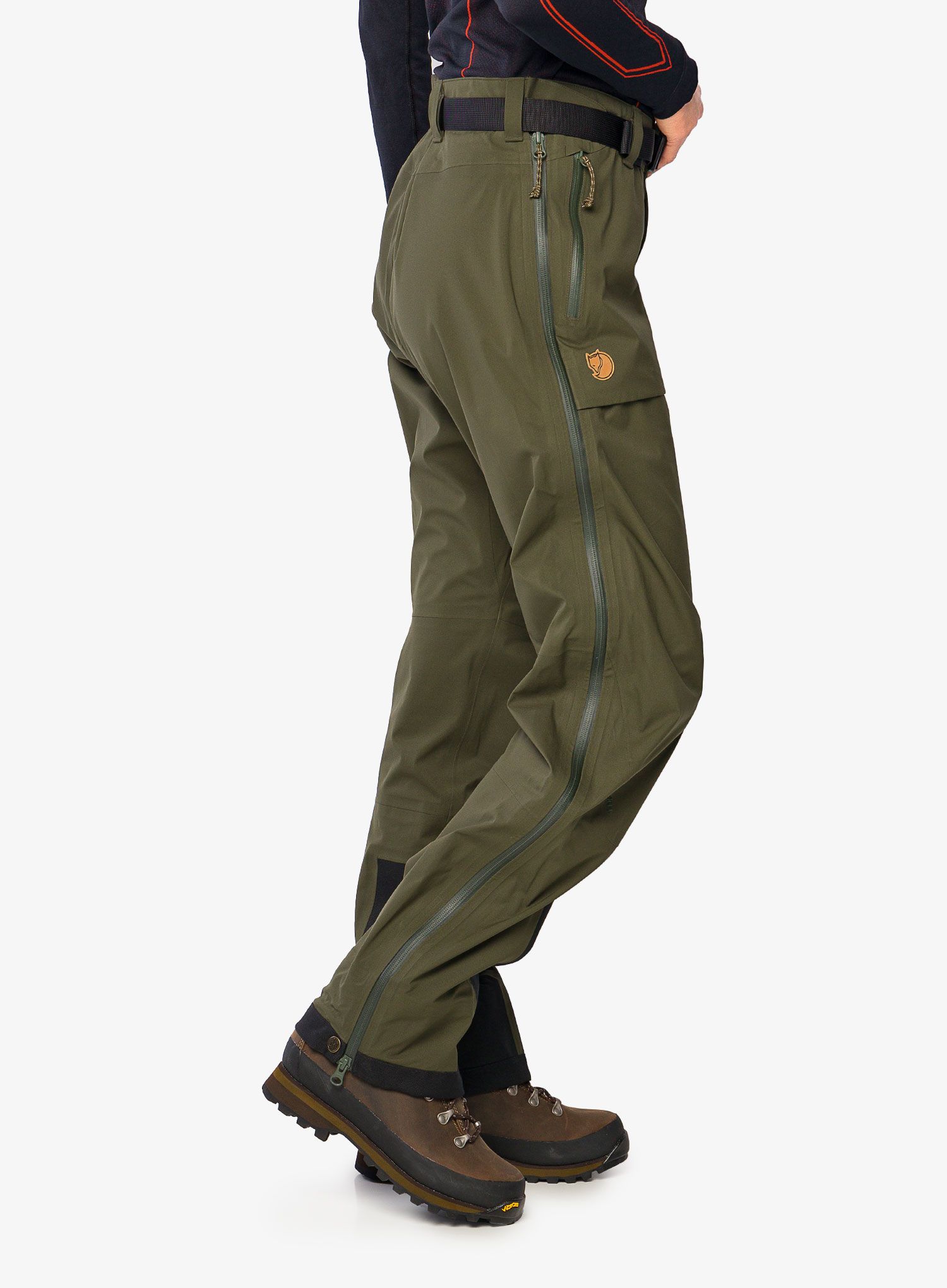 Ženske hlače Fjallraven Keb Eco-Shell Trousers - deep forest