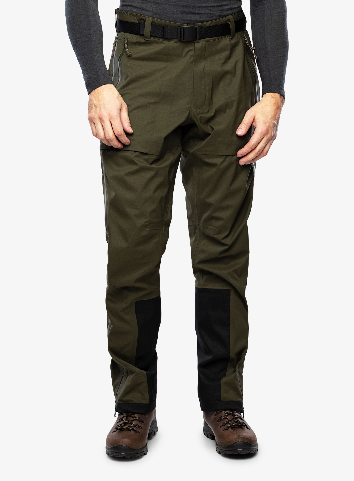 Hlače Fjallraven Keb Eco-Shell Trousers - deep forest