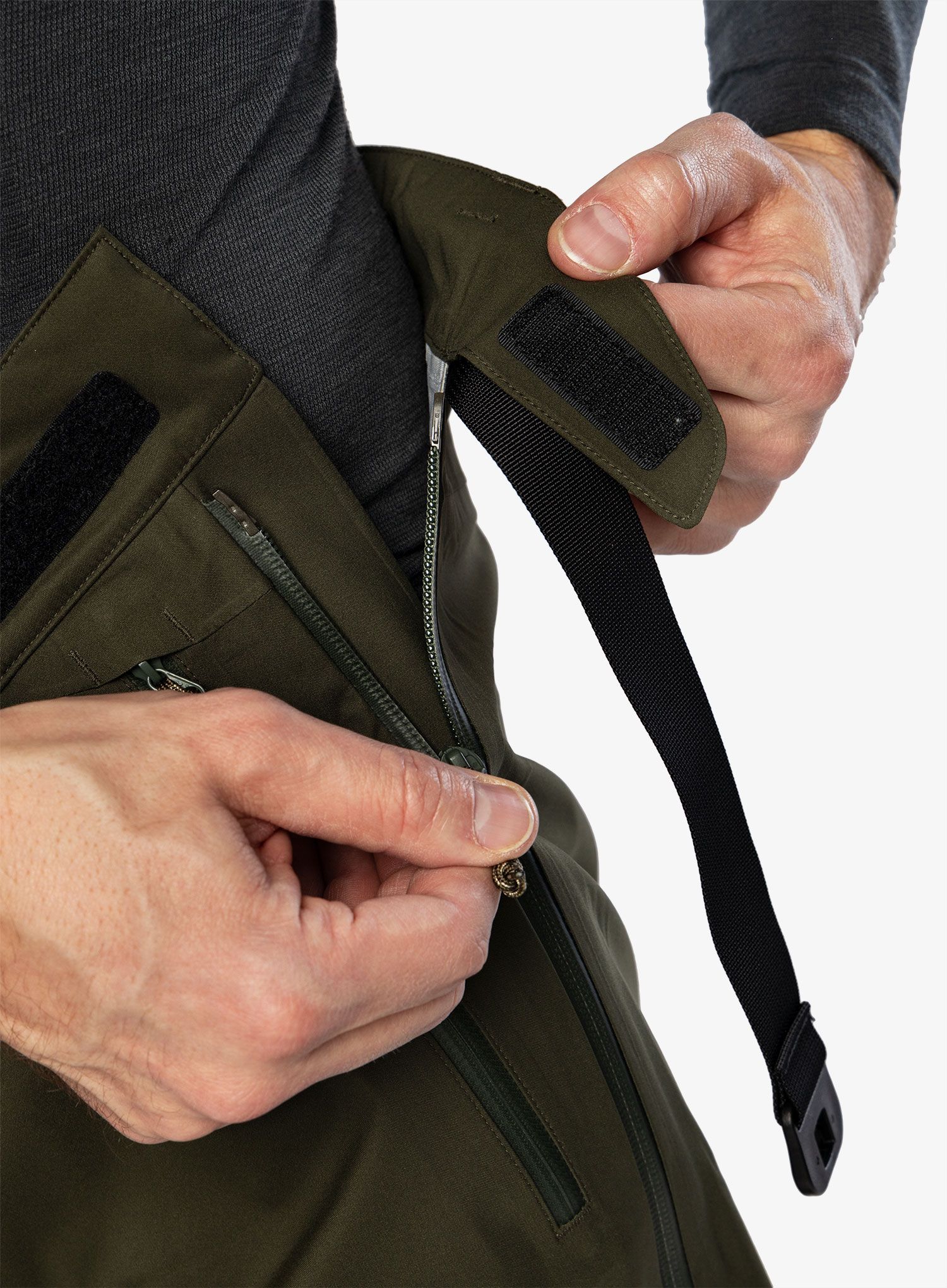 Hlače Fjallraven Keb Eco-Shell Trousers - deep forest