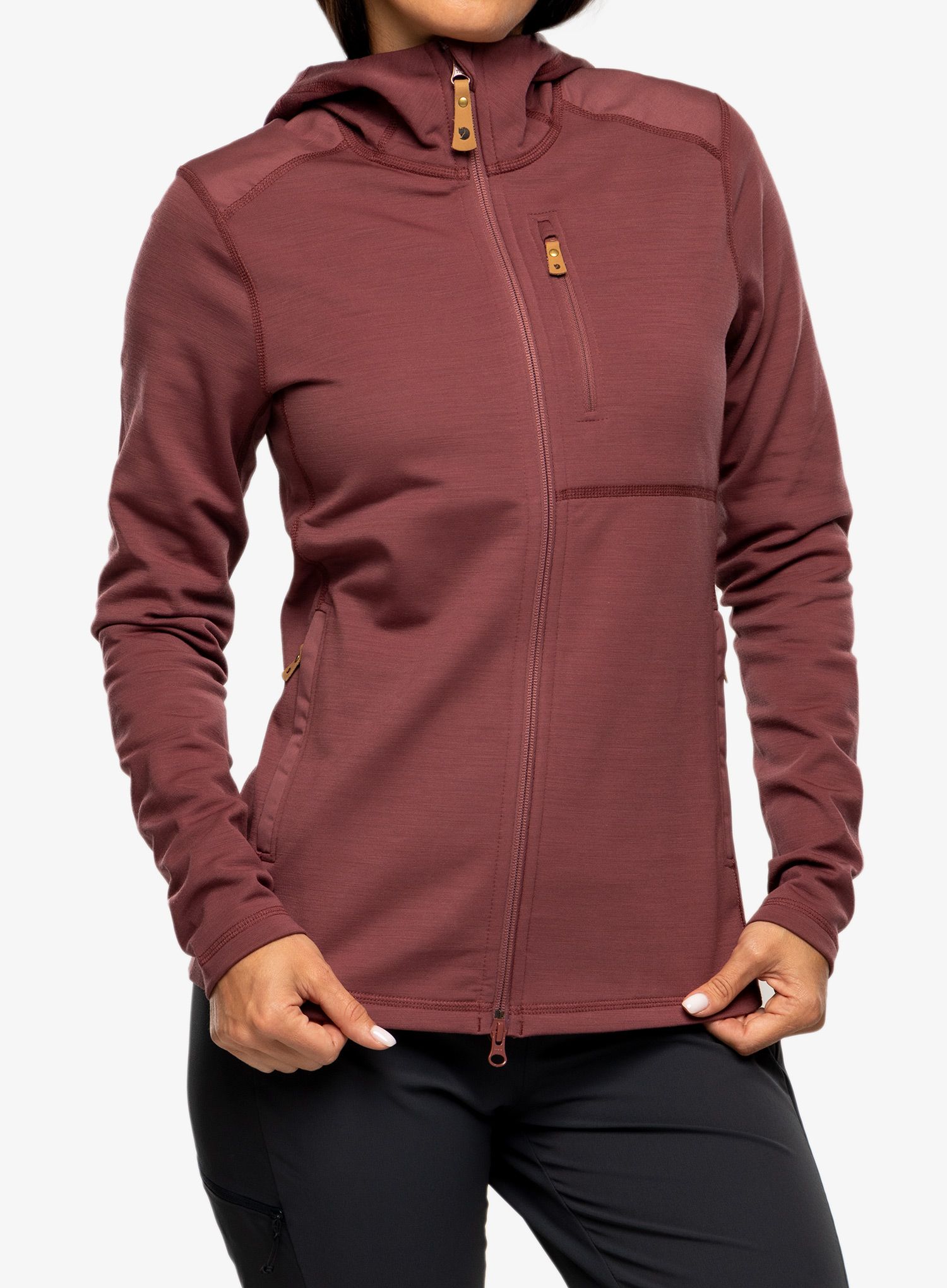 Ženska dukserica Fjallraven Keb Fleece Hoodie - mesa purple