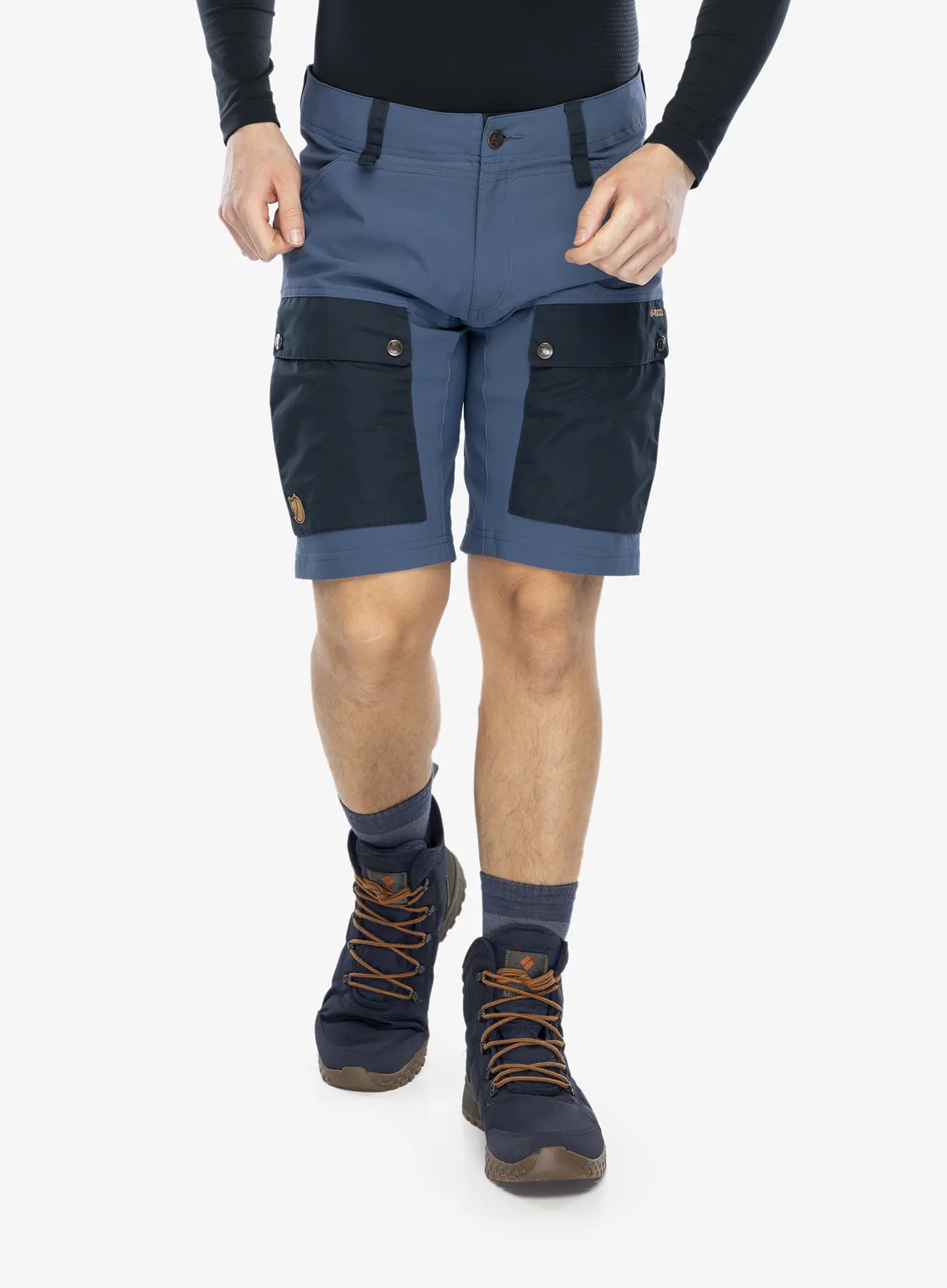 Kratke hlače Fjallraven Keb Shorts - dark navy/uncle blue