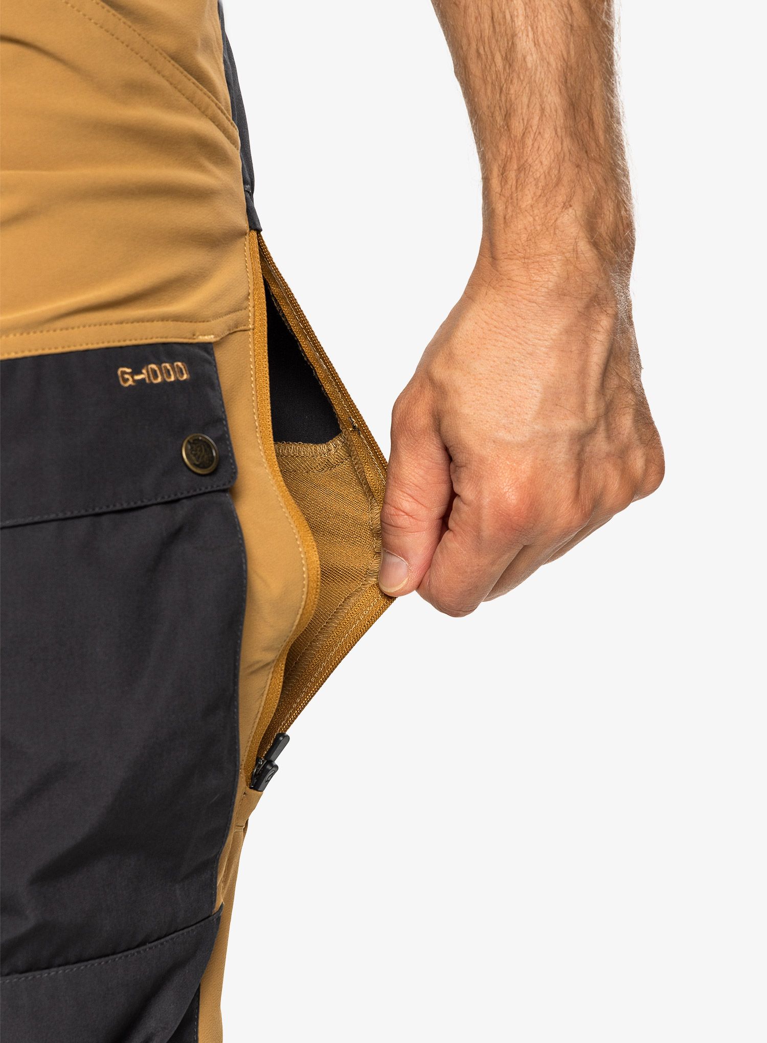 Trekking hlače Fjallraven Keb Trousers - dark grey/buckwheat brown