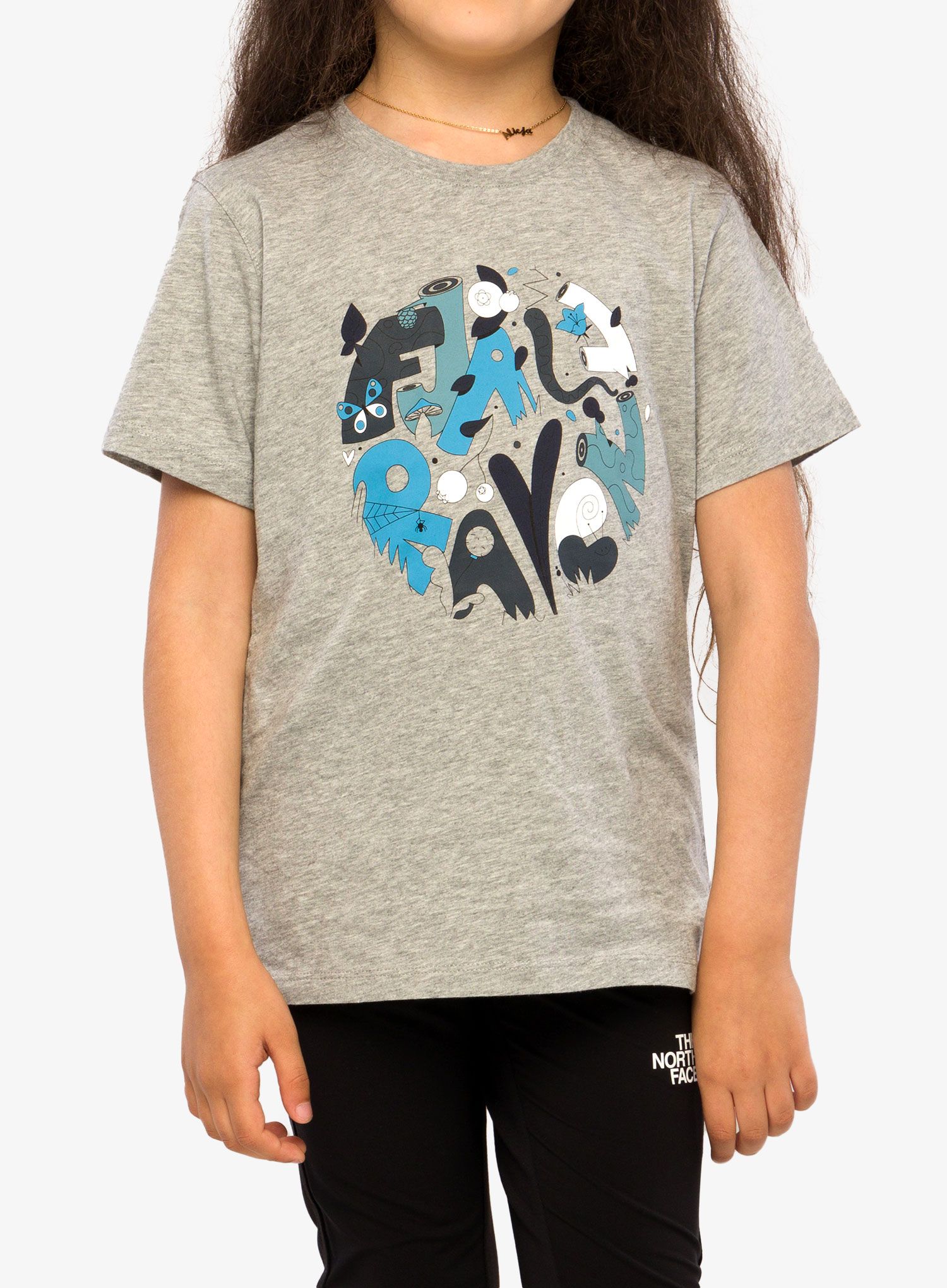 Dječja majica Fjallraven Kids Forest Findings T-shirt - grey/melange