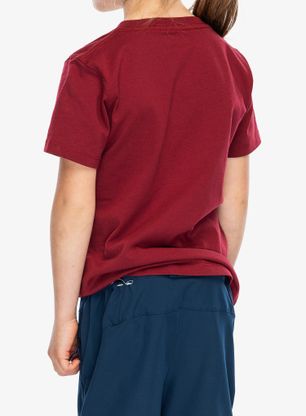 Dječja majica Fjallraven Kids Logo T-shirt - pomegranate red